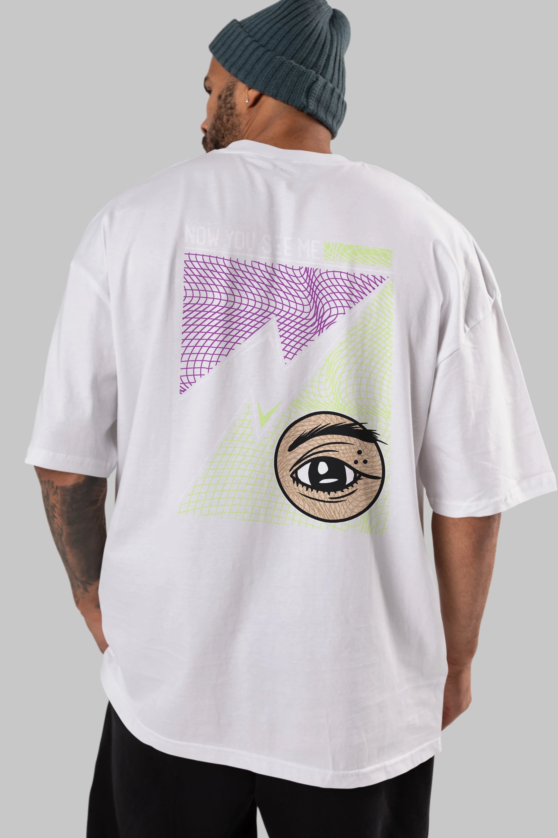 Now You See Me Arka Baskılı Oversize t-shirt Erkek Kadın Unisex