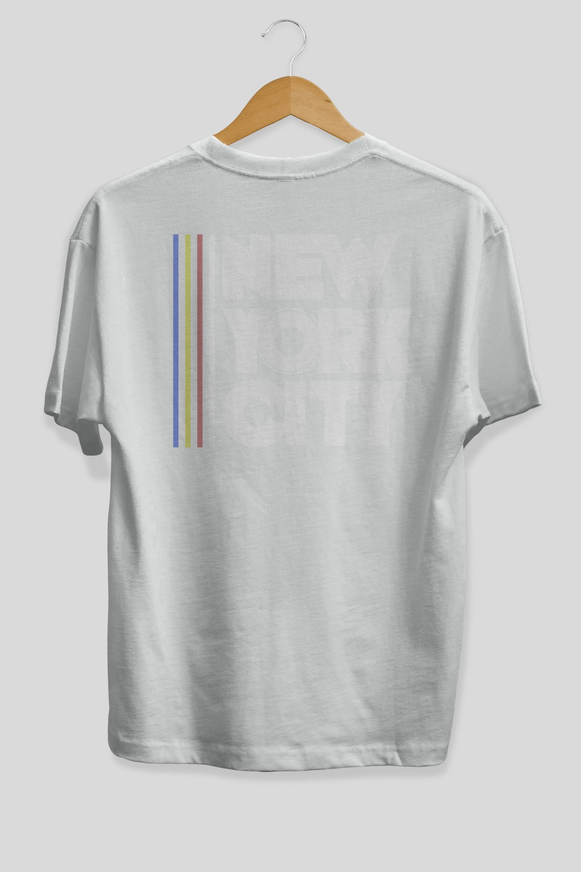 New York City Style Arka Baskılı Oversize t-shirt Erkek Kadın Unisex