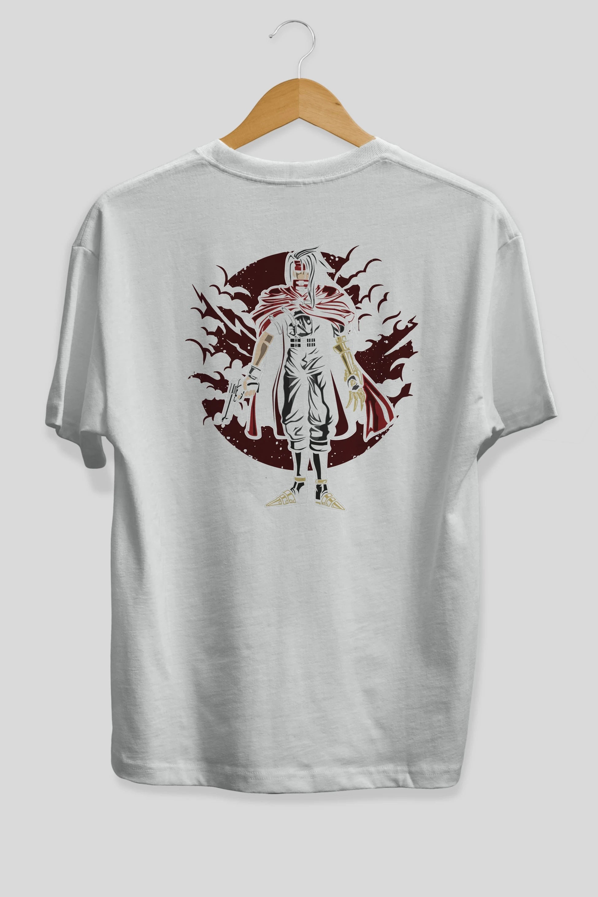 FINAL FANTASY Arka Baskılı Oversize t-shirt Erkek Kadın Unisex %100 Pamuk
