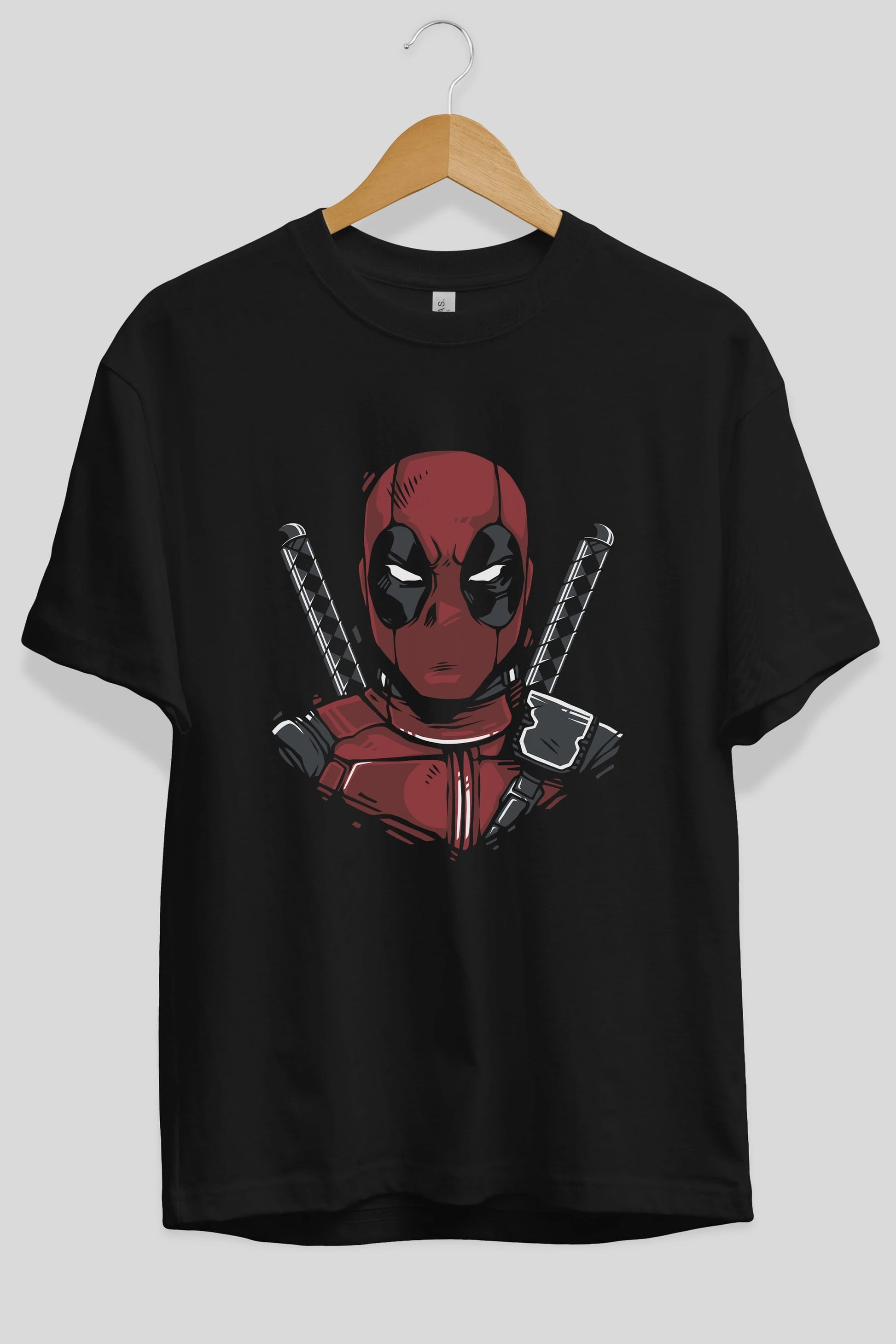 Deadpool (4) Ön Baskılı Oversize t-shirt Erkek Kadın Unisex %100 Pamuk Bisiklet Yaka tişort