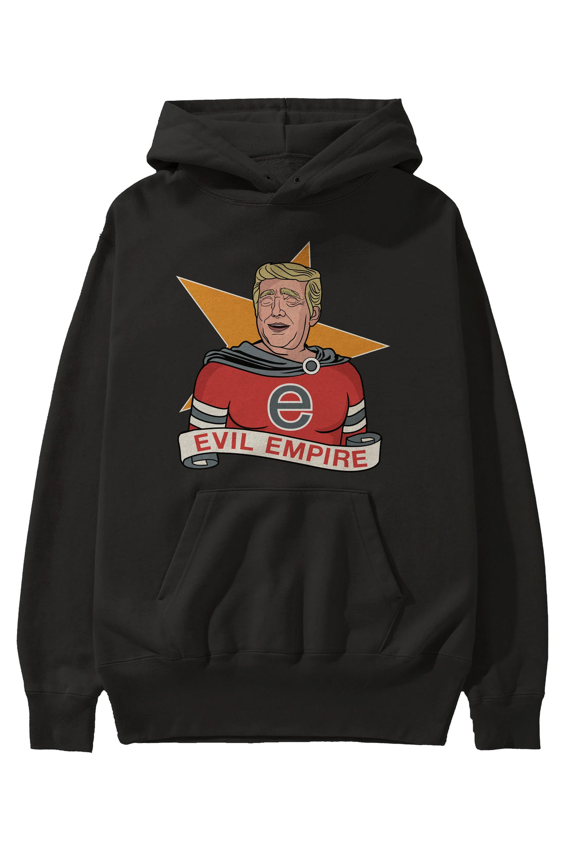 Evil Empire Trump Ön Baskılı Hoodie Oversize Kapüşonlu Sweatshirt Erkek Kadın Unisex