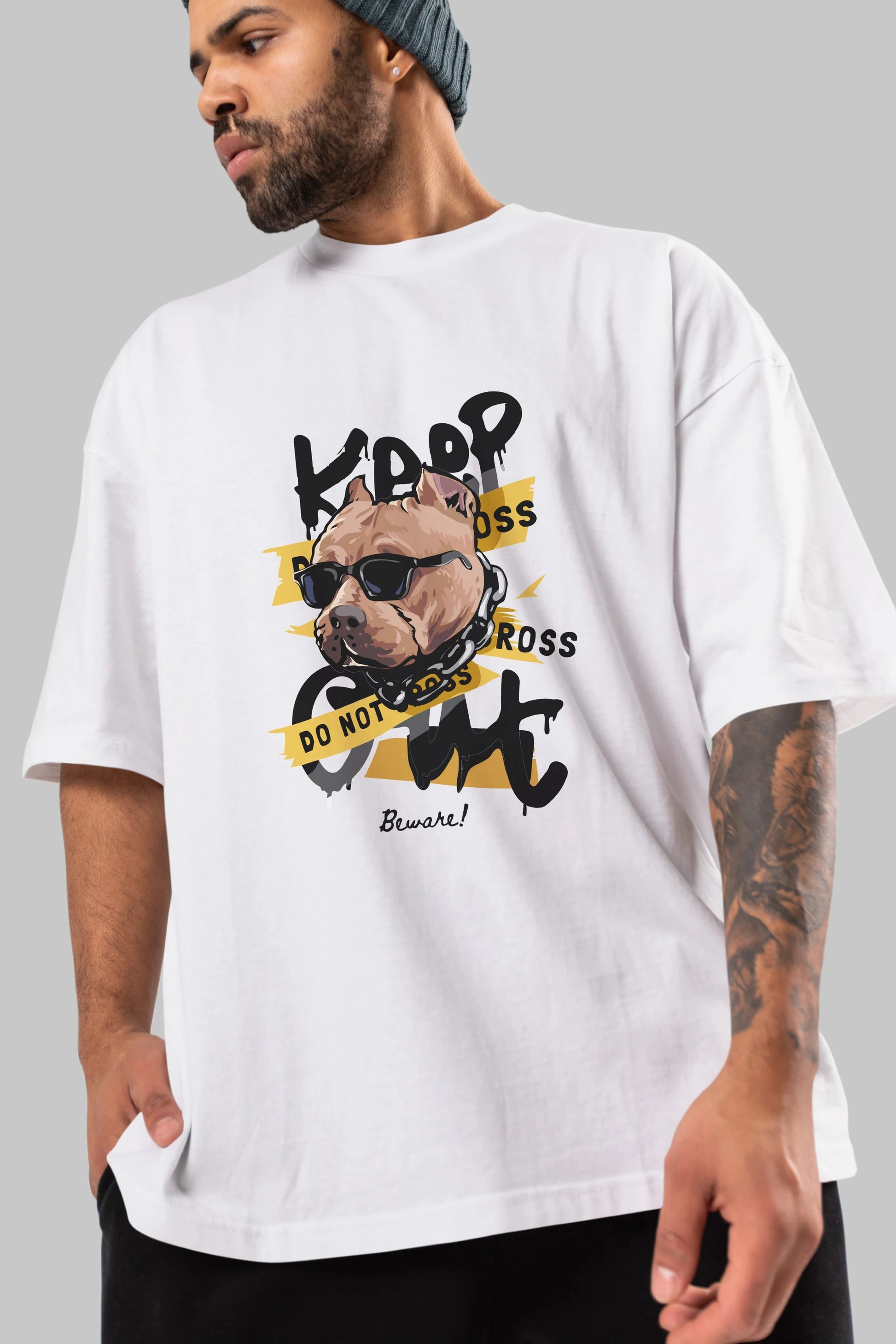 Teddy Bear Keep Ön Baskılı Oversize t-shirt Erkek Kadın Unisex %100 Pamuk