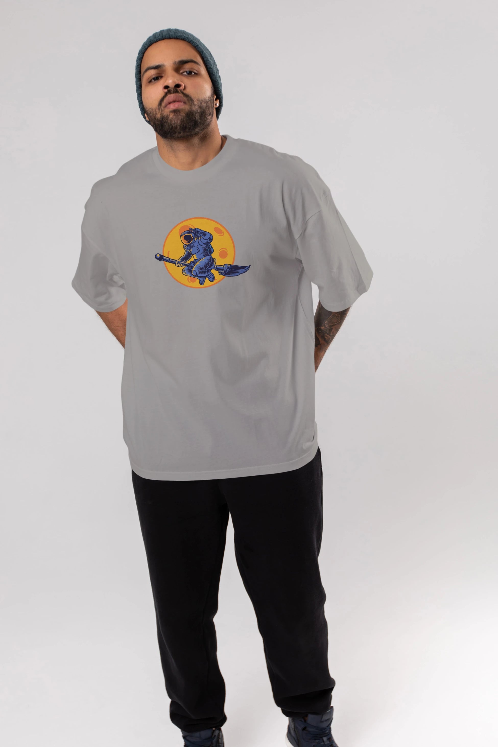 Space Witch Ön Baskılı Oversize t-shirt Erkek Kadın Unisex