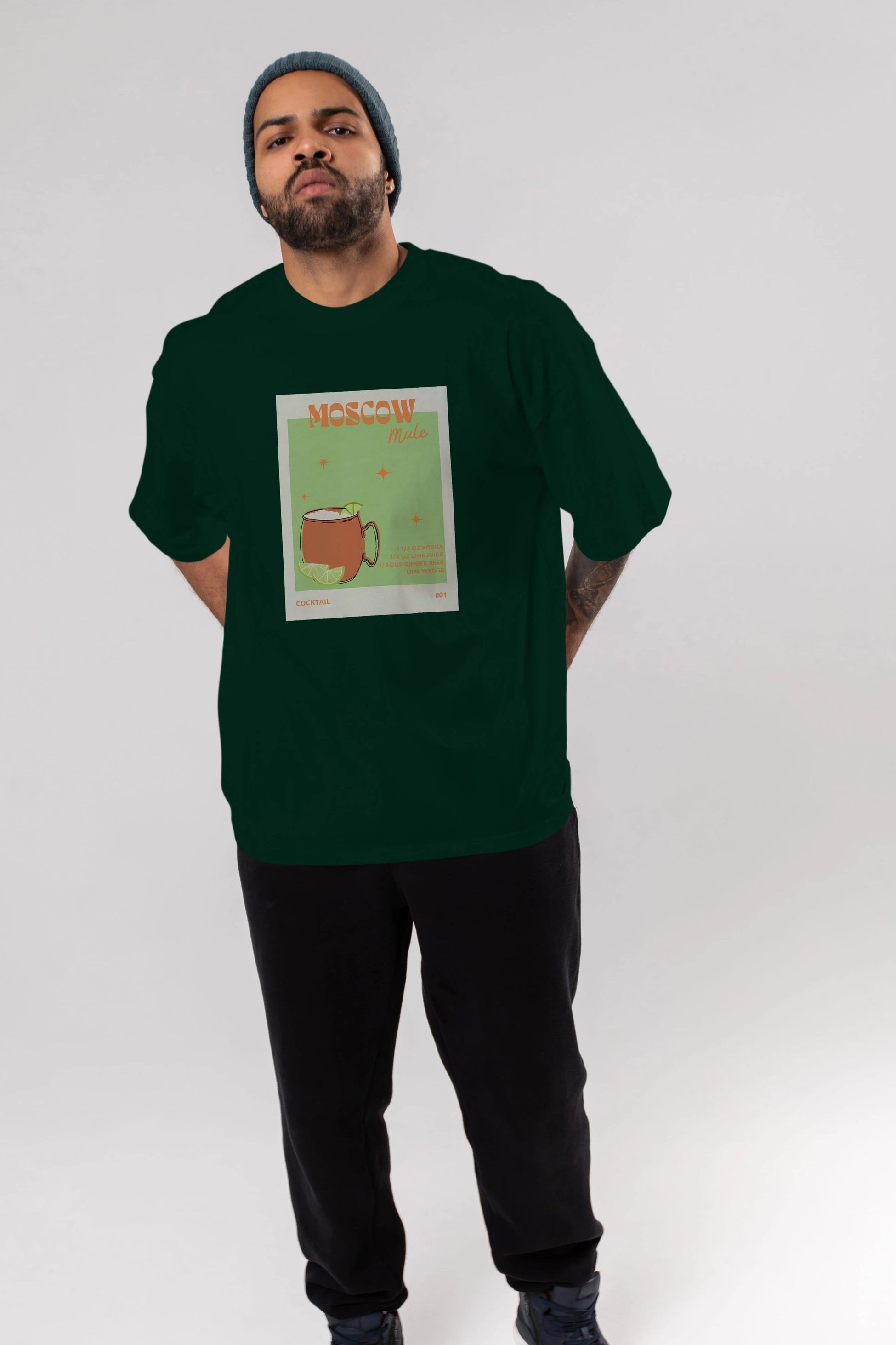 Moscow Mule 2 Ön Baskılı Oversize t-shirt Erkek Kadın Unisex %100 Pamuk Bisiklet Yaka tişort