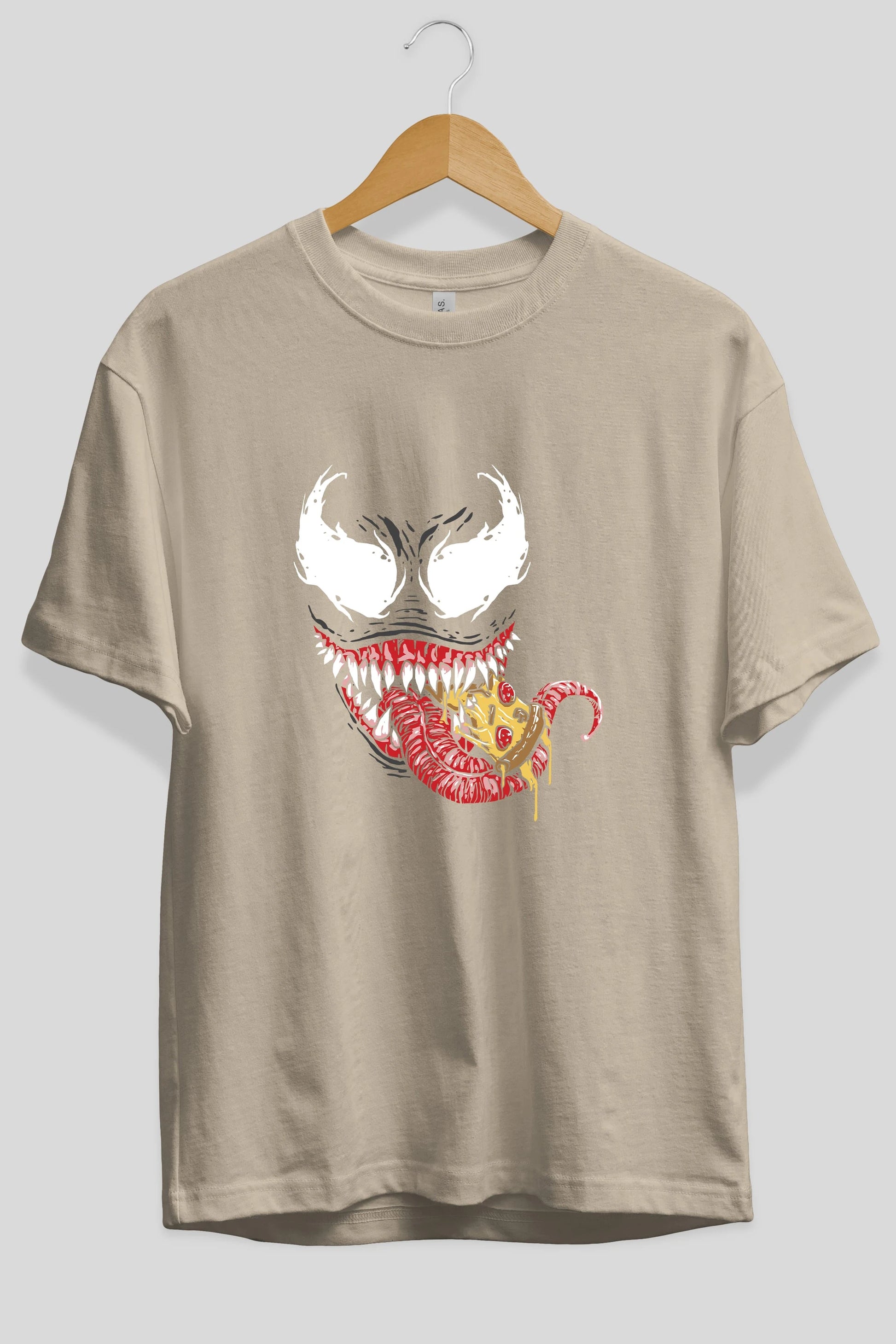 Venom (1) Ön Baskılı Oversize t-shirt Erkek Kadın Unisex %100 Pamuk Bisiklet Yaka tişort