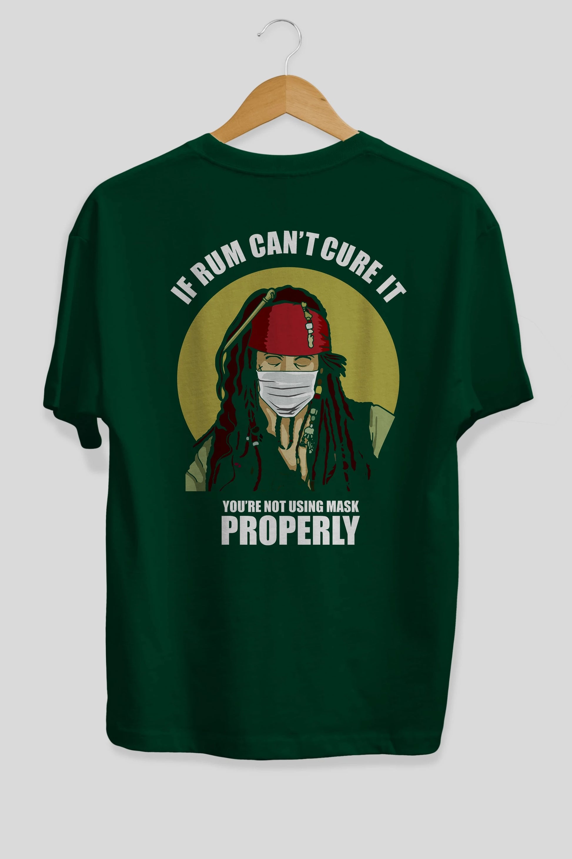 Pirates Maker Arka Baskılı Oversize t-shirt Erkek Kadın Unisex %100 Pamuk tişort