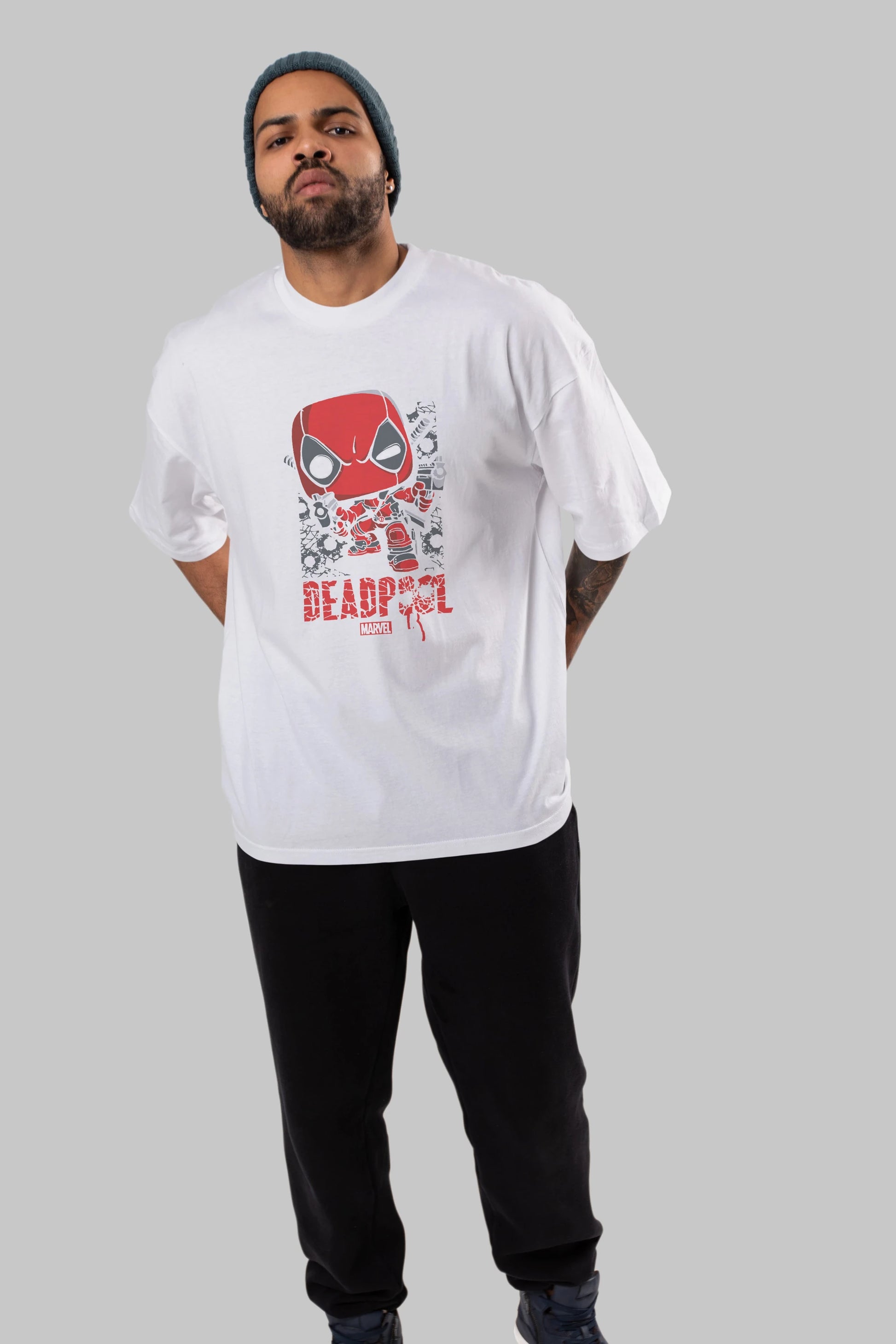 Deadpool (8) Ön Baskılı Oversize t-shirt Erkek Kadın Unisex %100 Pamuk Bisiklet Yaka tişort