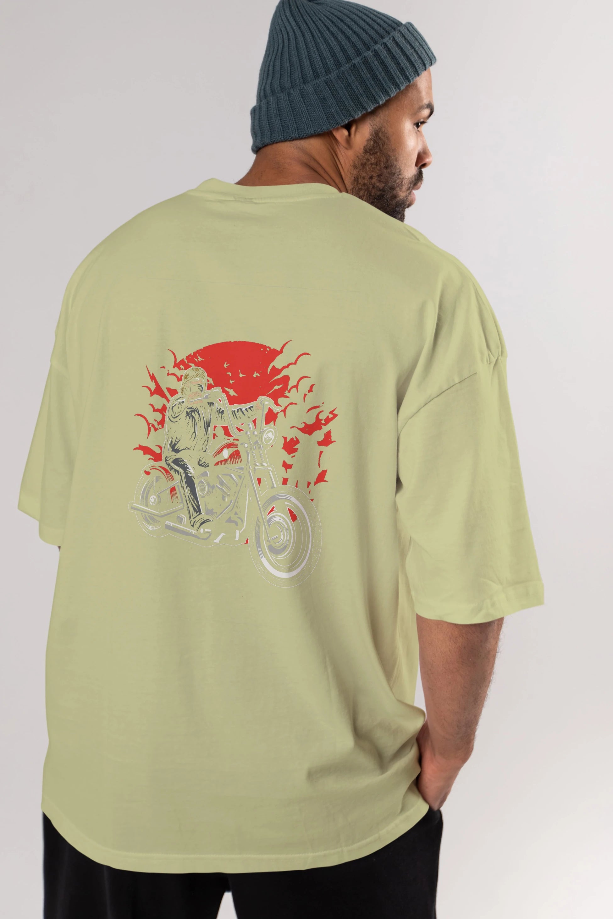 Zombie Slayer Arka Baskılı Oversize t-shirt Erkek Kadın Unisex %100 Pamuk