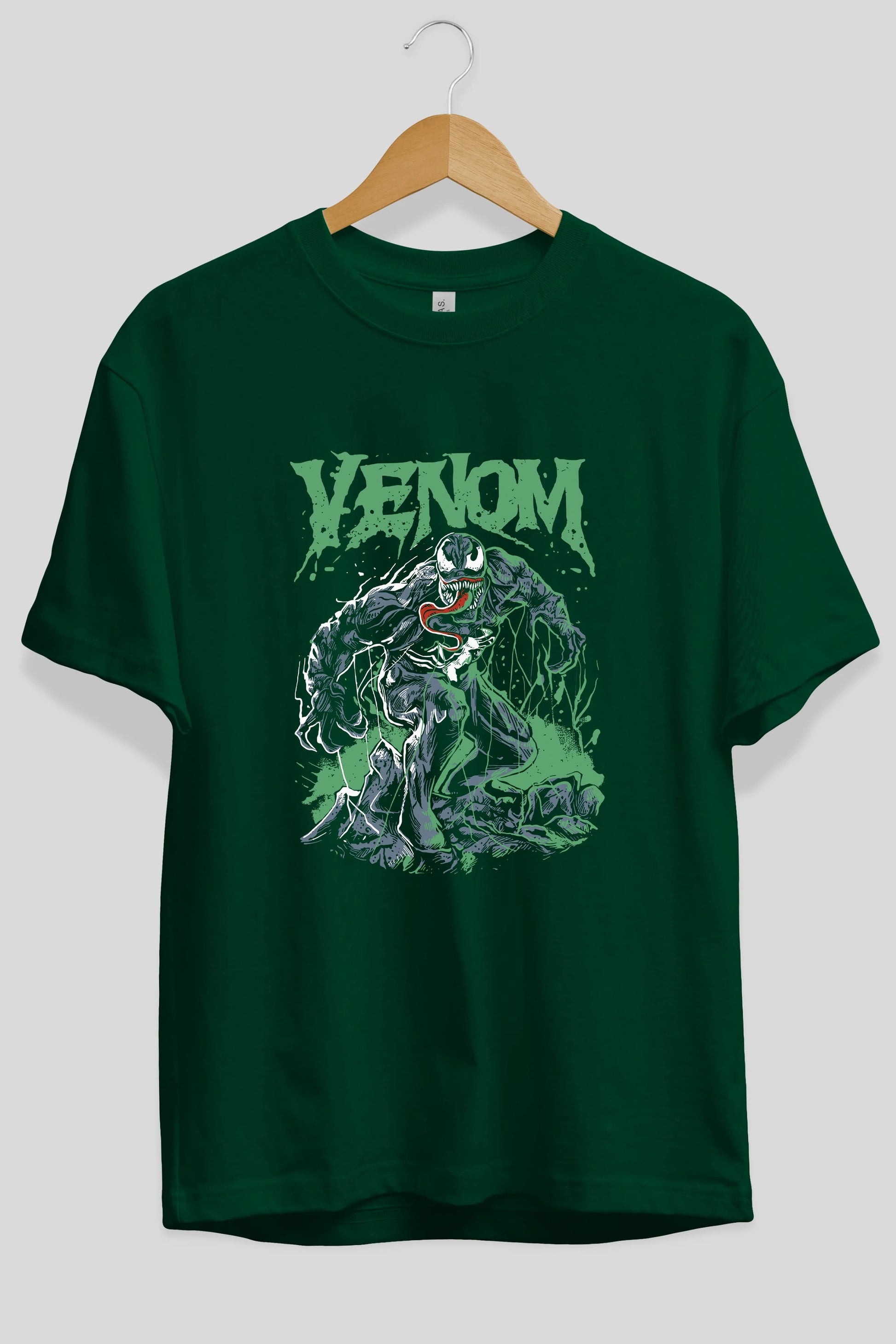Venom (3) Ön Baskılı Oversize t-shirt Erkek Kadın Unisex %100 Pamuk Bisiklet Yaka tişort