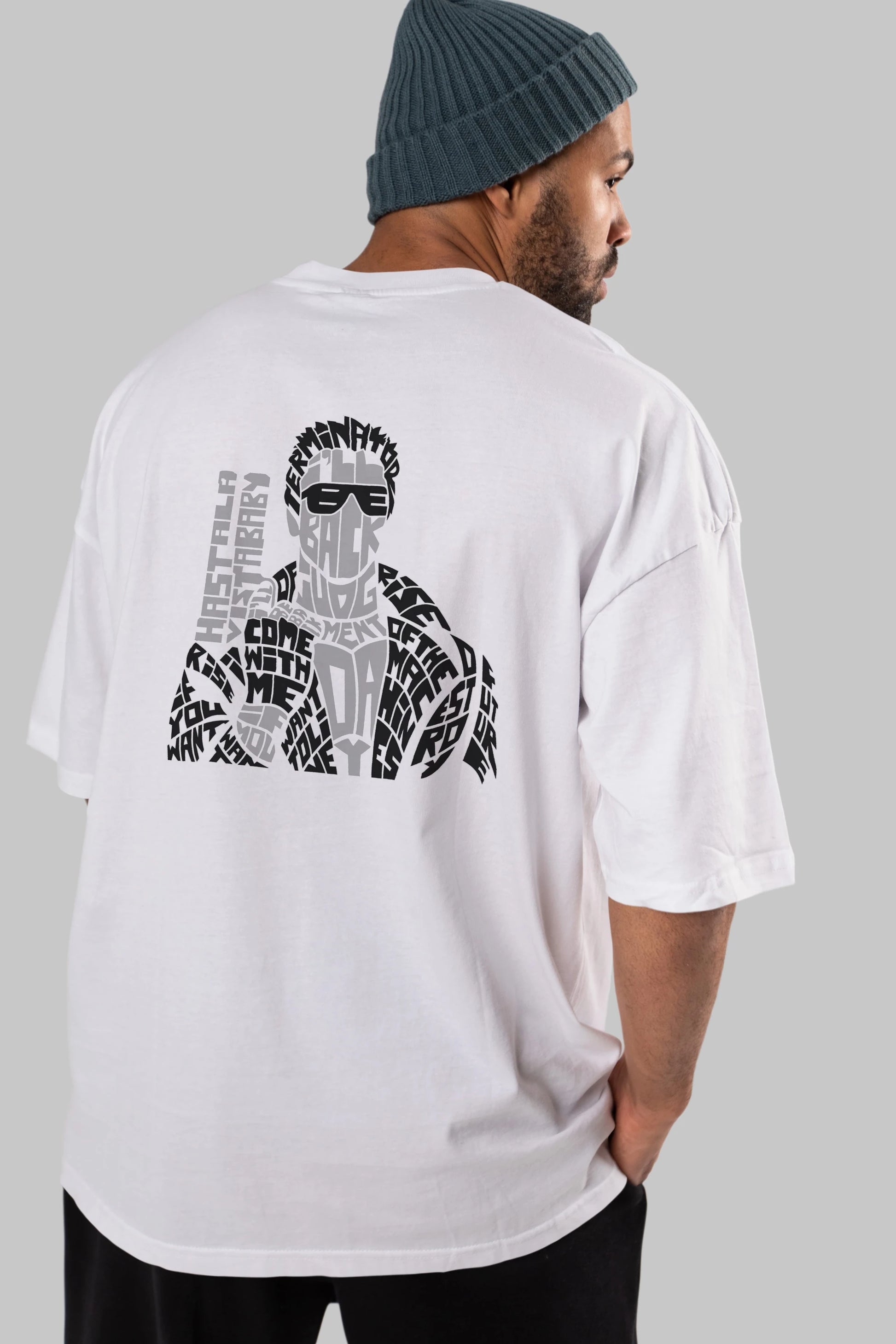 I_ll Be Back Arka Baskılı Oversize t-shirt %100 pamuk Erkek Kadın Unisex