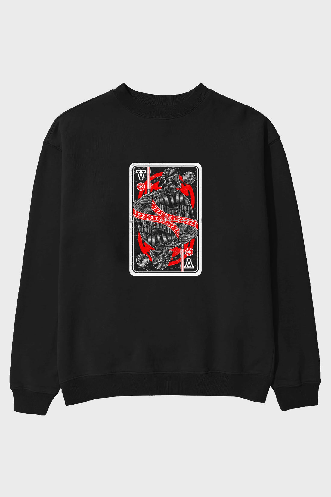 King Of The Darkside Ön Baskılı Oversize Sweatshirt Erkek Kadın Unisex