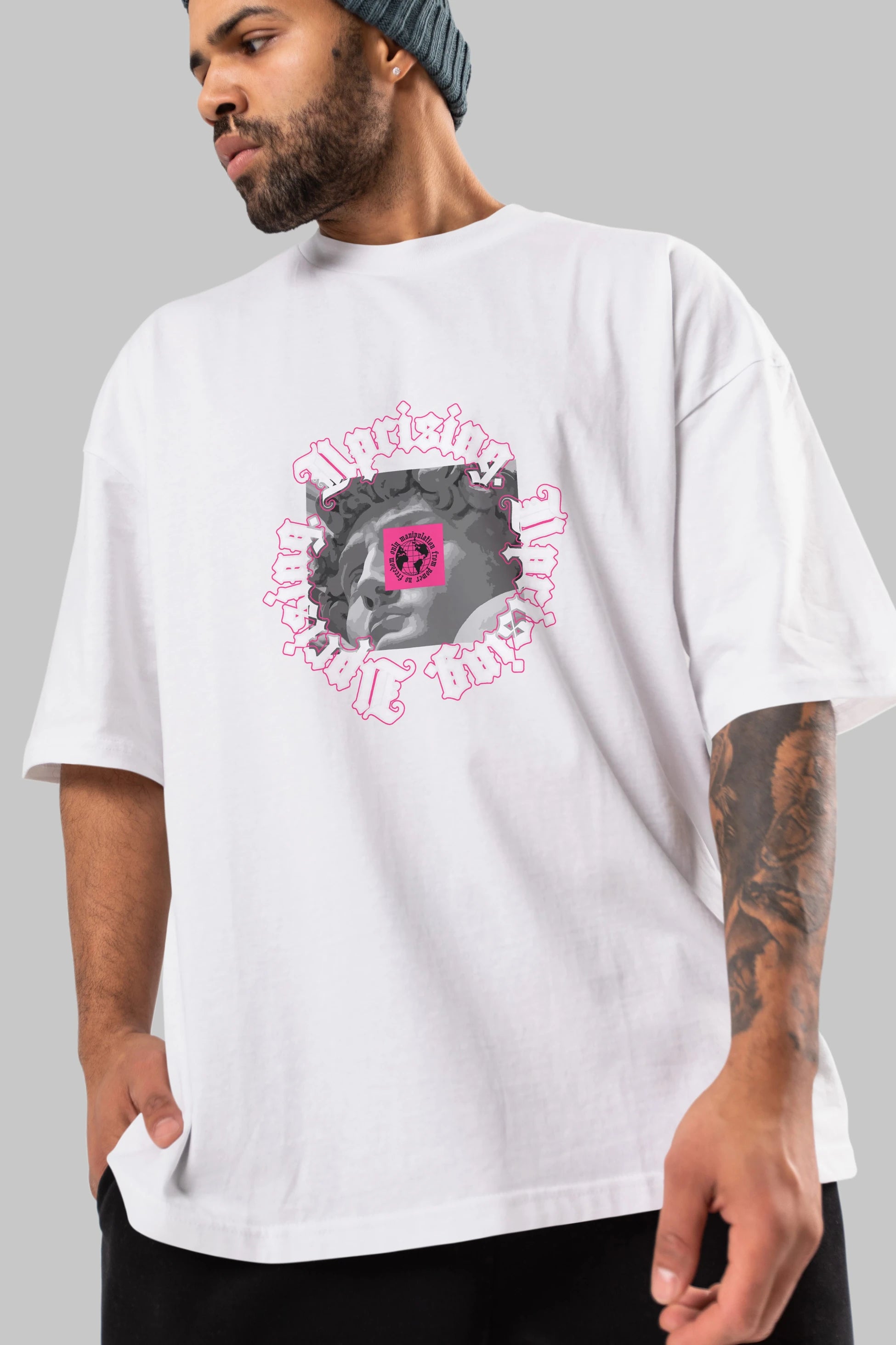 Uprising Ön Baskılı Oversize t-shirt Erkek Kadın Unisex