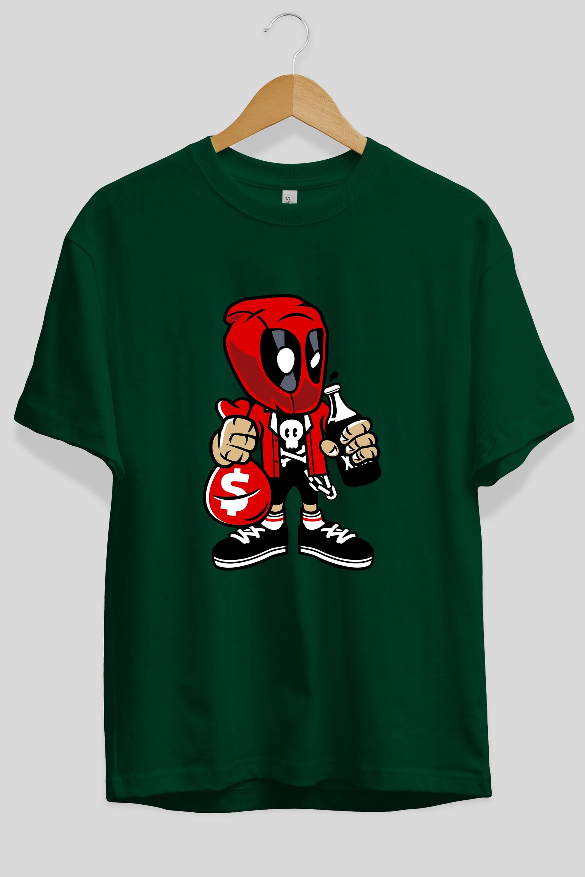 Deadpool (20) Ön Baskılı Oversize t-shirt Erkek Kadın Unisex %100 Pamuk Bisiklet Yaka tişort