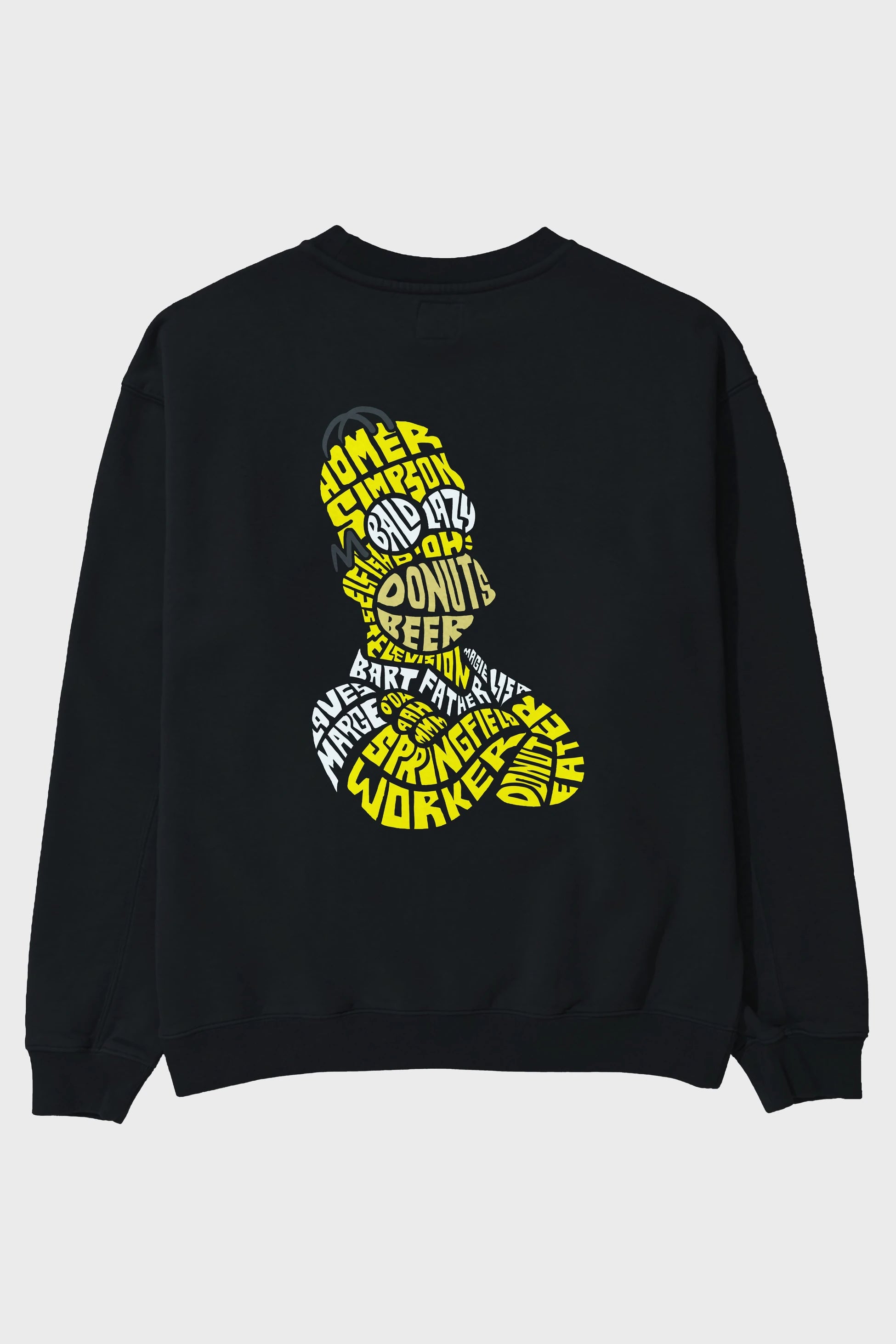 Homer Simpson Arka Baskılı Oversize Sweatshirt Erkek Kadın Unisex