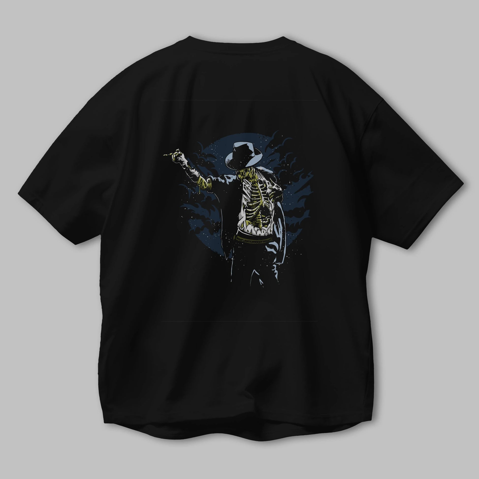Zombie Pop Arka Baskılı Oversize t-shirt Erkek Kadın Unisex %100 Pamuk