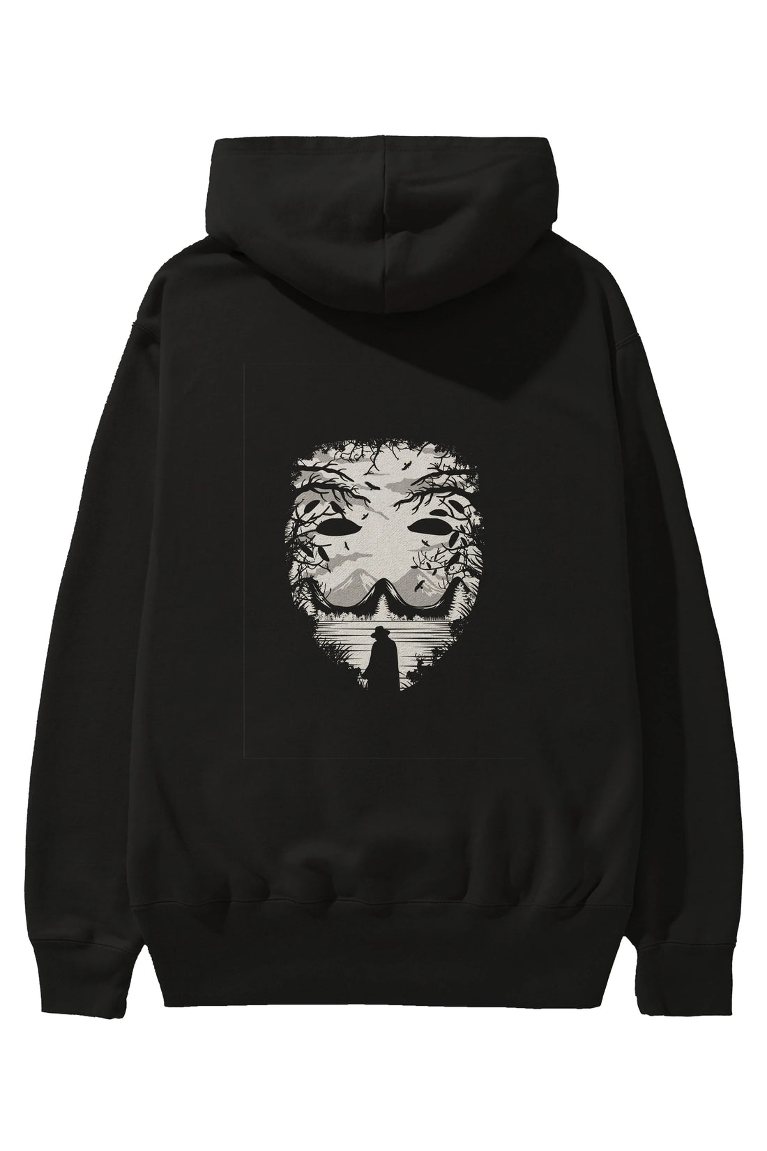 The Mask (2) Arka Baskılı Hoodie Oversize Kapüşonlu Sweatshirt Erkek Kadın Unisex