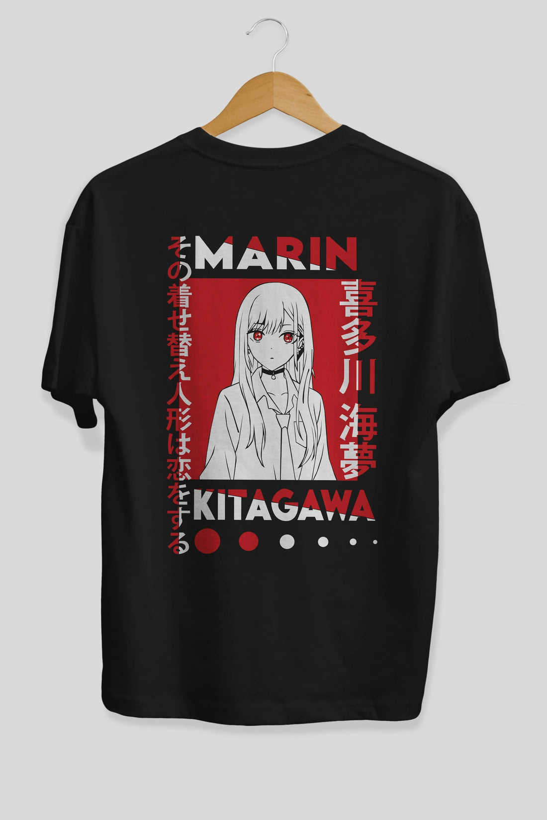 MARIN KITAGAWA Anime Arka Baskılı Oversize t-shirt Erkek Kadın Unisex