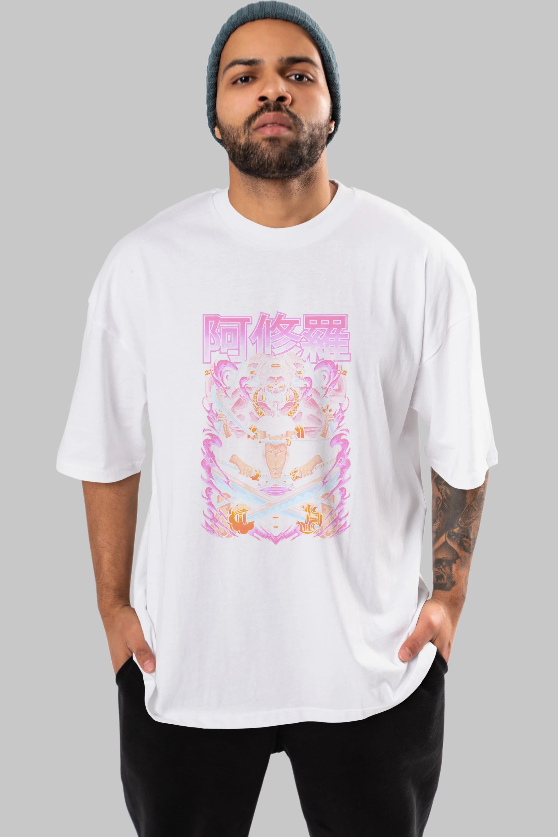 Roronoa Zoro 1 Anime Ön Baskılı Oversize t-shirt %100 pamuk Erkek Kadın Unisex