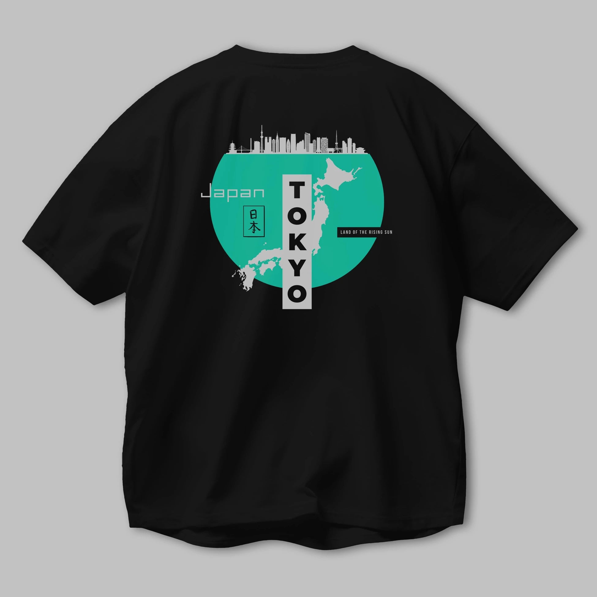 Japan Tokyo Arka Baskılı Oversize t-shirt Erkek Kadın Unisex
