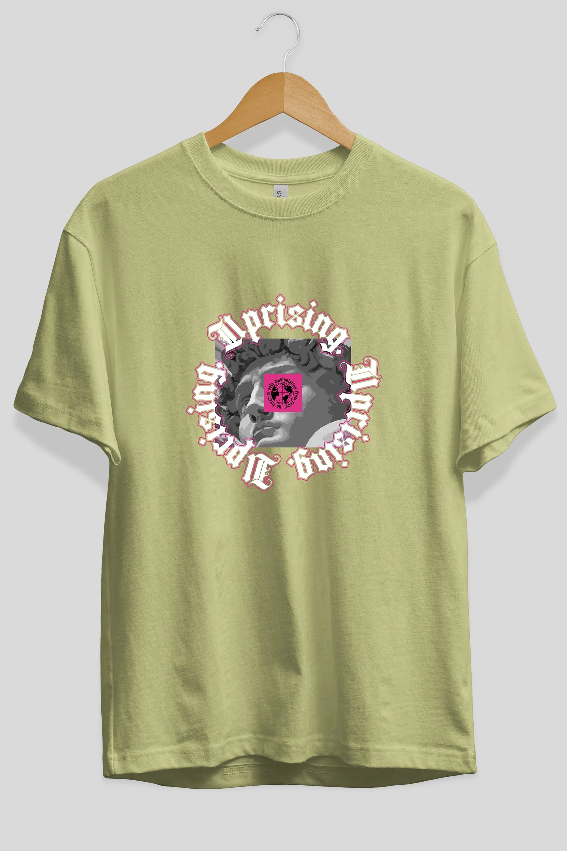 Uprising Ön Baskılı Oversize t-shirt Erkek Kadın Unisex