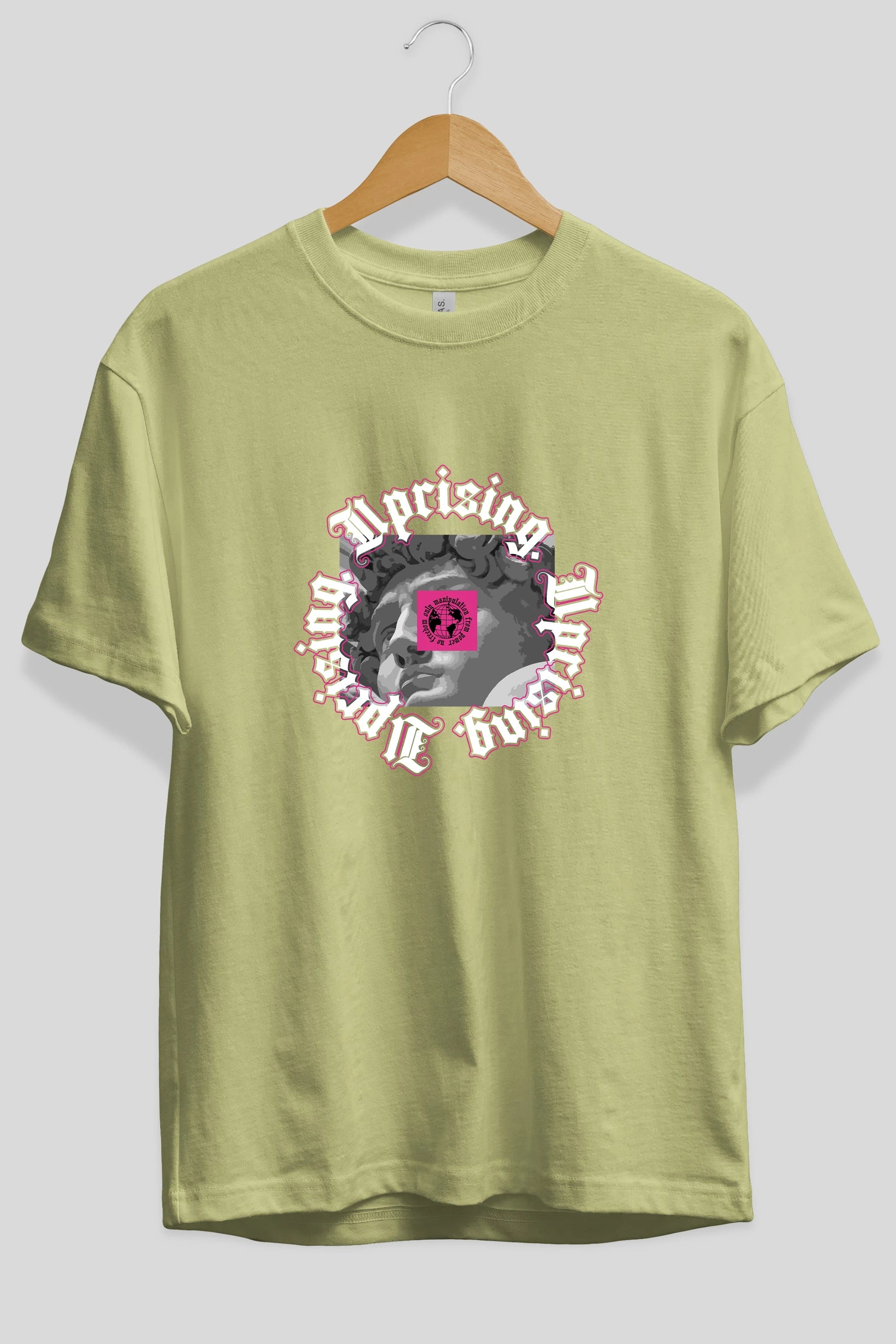 Uprising Ön Baskılı Oversize t-shirt Erkek Kadın Unisex