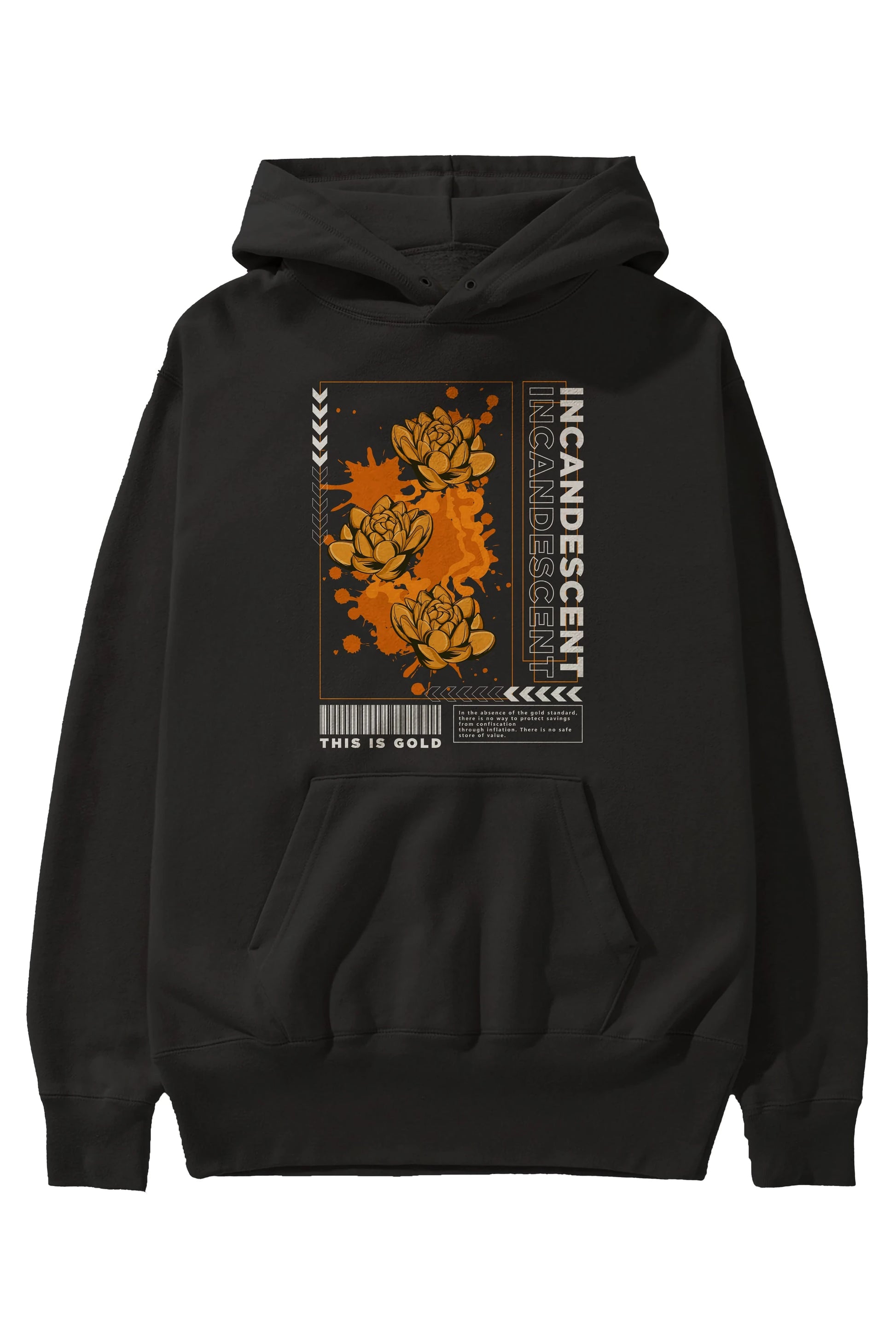 Incandescent Ön Baskılı Hoodie Oversize Kapüşonlu Sweatshirt Erkek Kadın Unisex