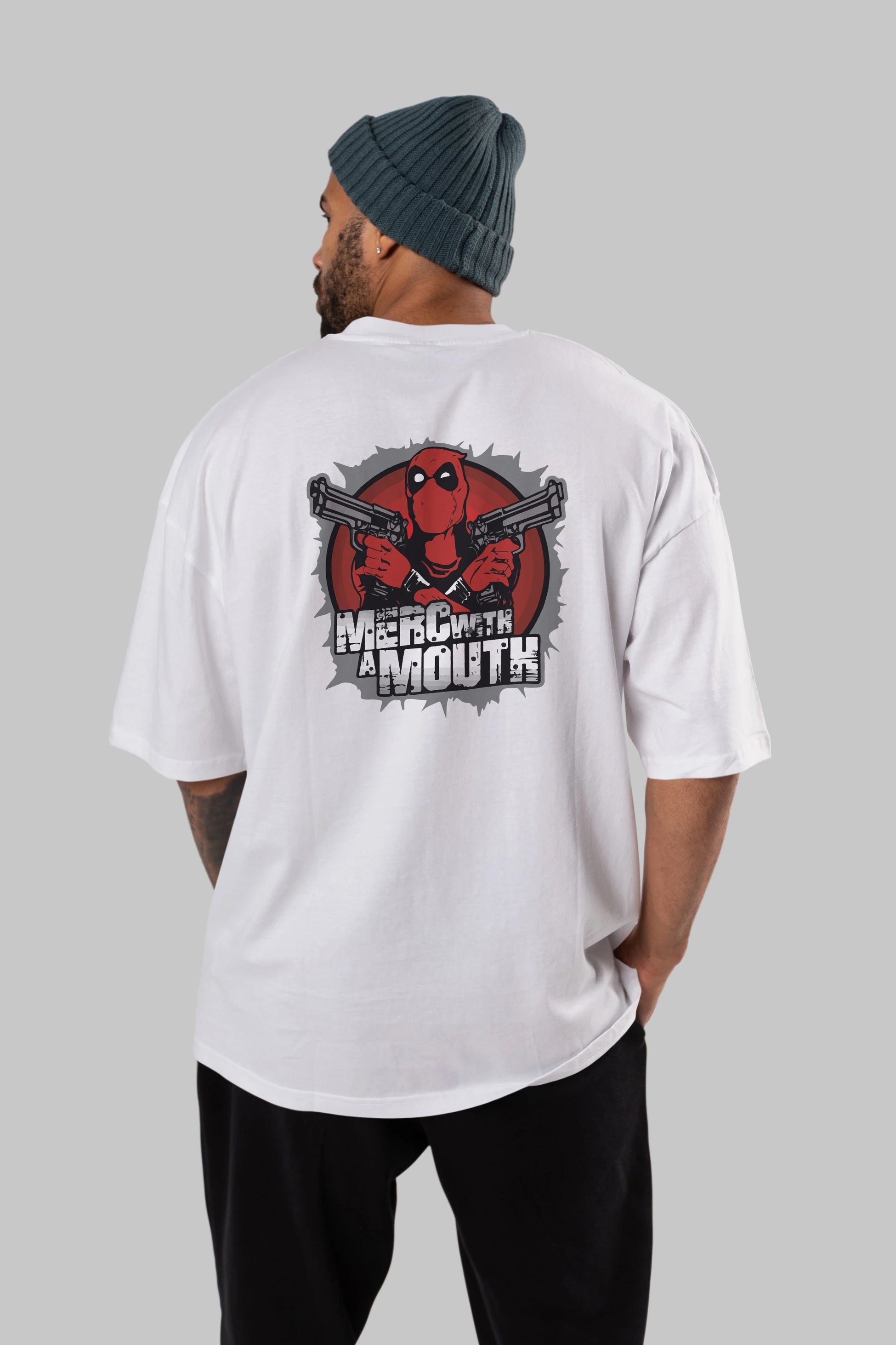 Deadpool (13) Arka Baskılı Oversize t-shirt Erkek Kadın Unisex %100 Pamuk Bisiklet Yaka tişort