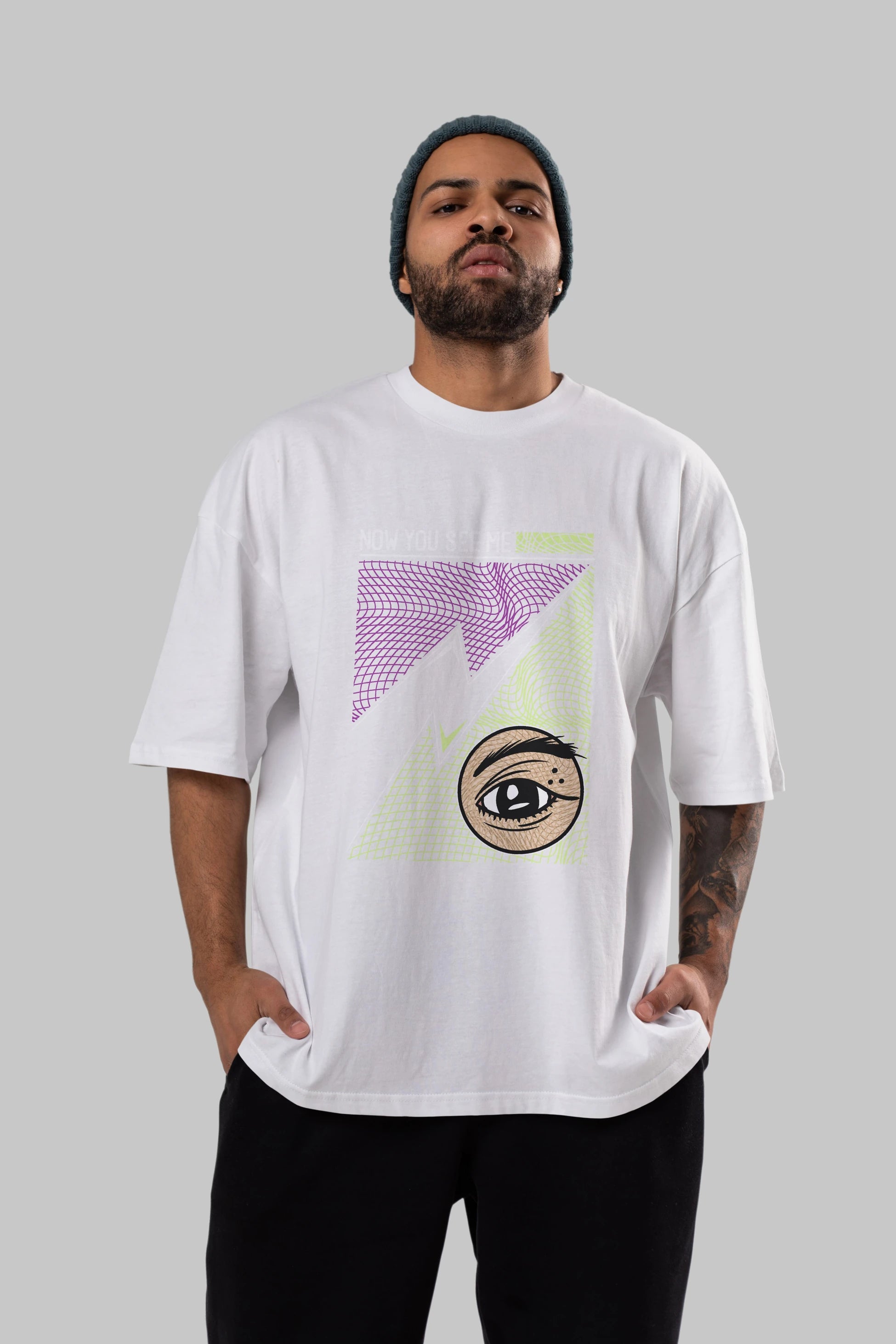 Now You See Me Ön Baskılı Oversize t-shirt Erkek Kadın Unisex