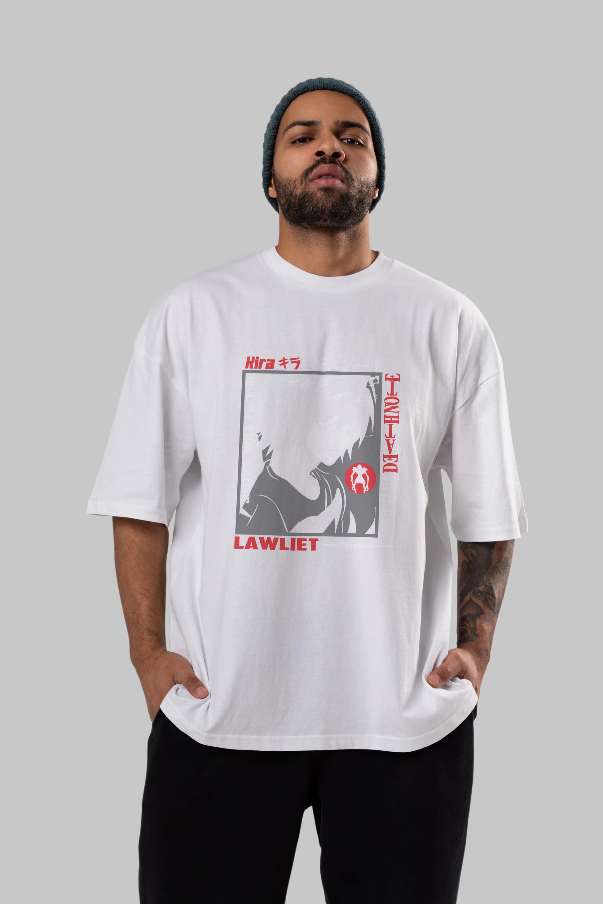 DEATH NOTE Anime Ön Baskılı Oversize t-shirt %100 pamuk Erkek Kadın Unisex