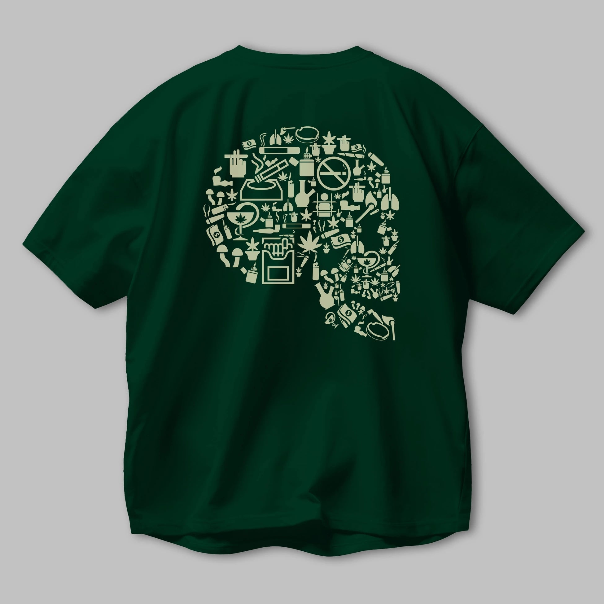 Smoking Kills Arka Baskılı Oversize t-shirt %100 pamuk Erkek Kadın Unisex