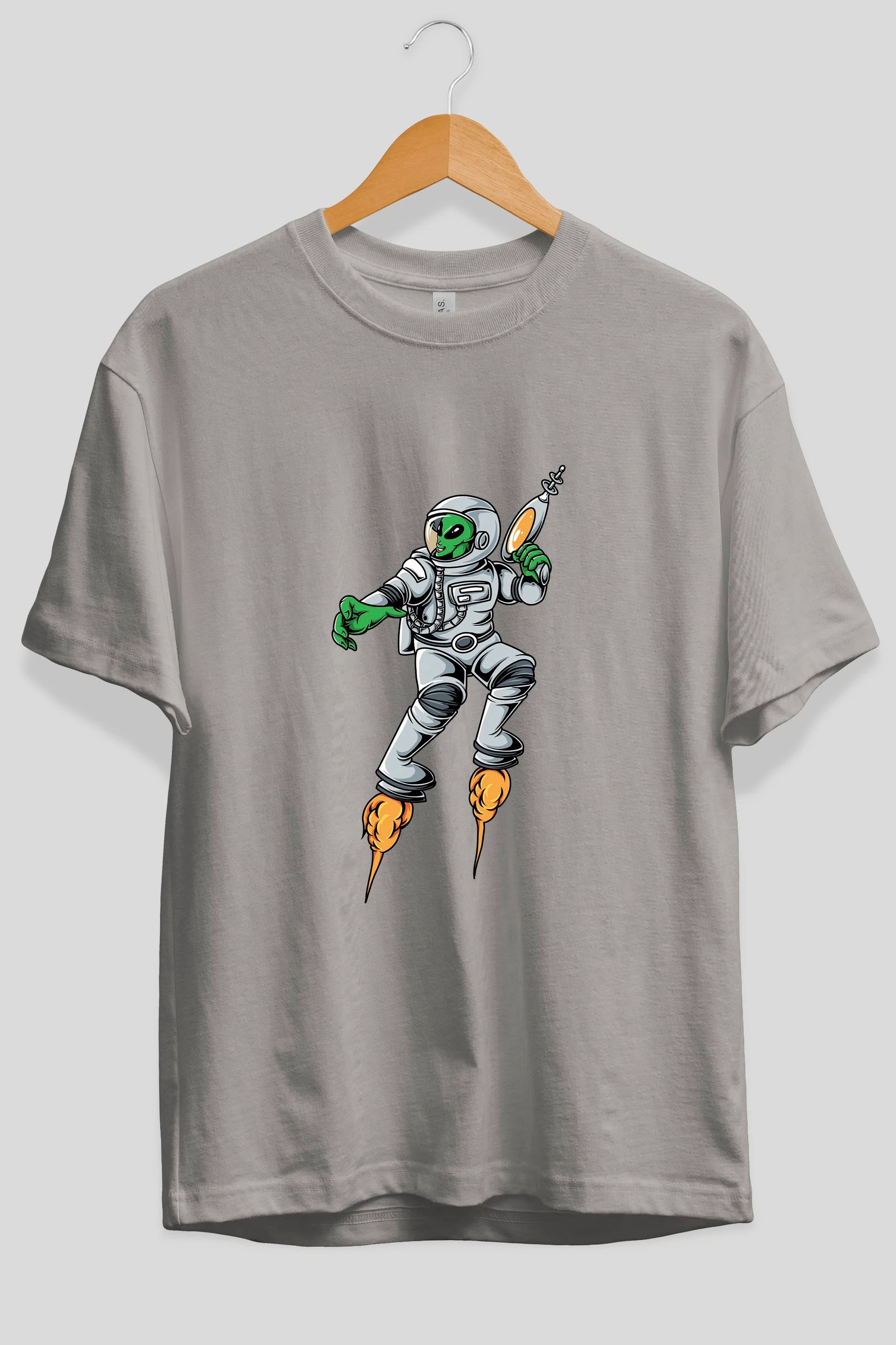 Alien Wars Ön Baskılı Oversize t-shirt Erkek Kadın Unisex