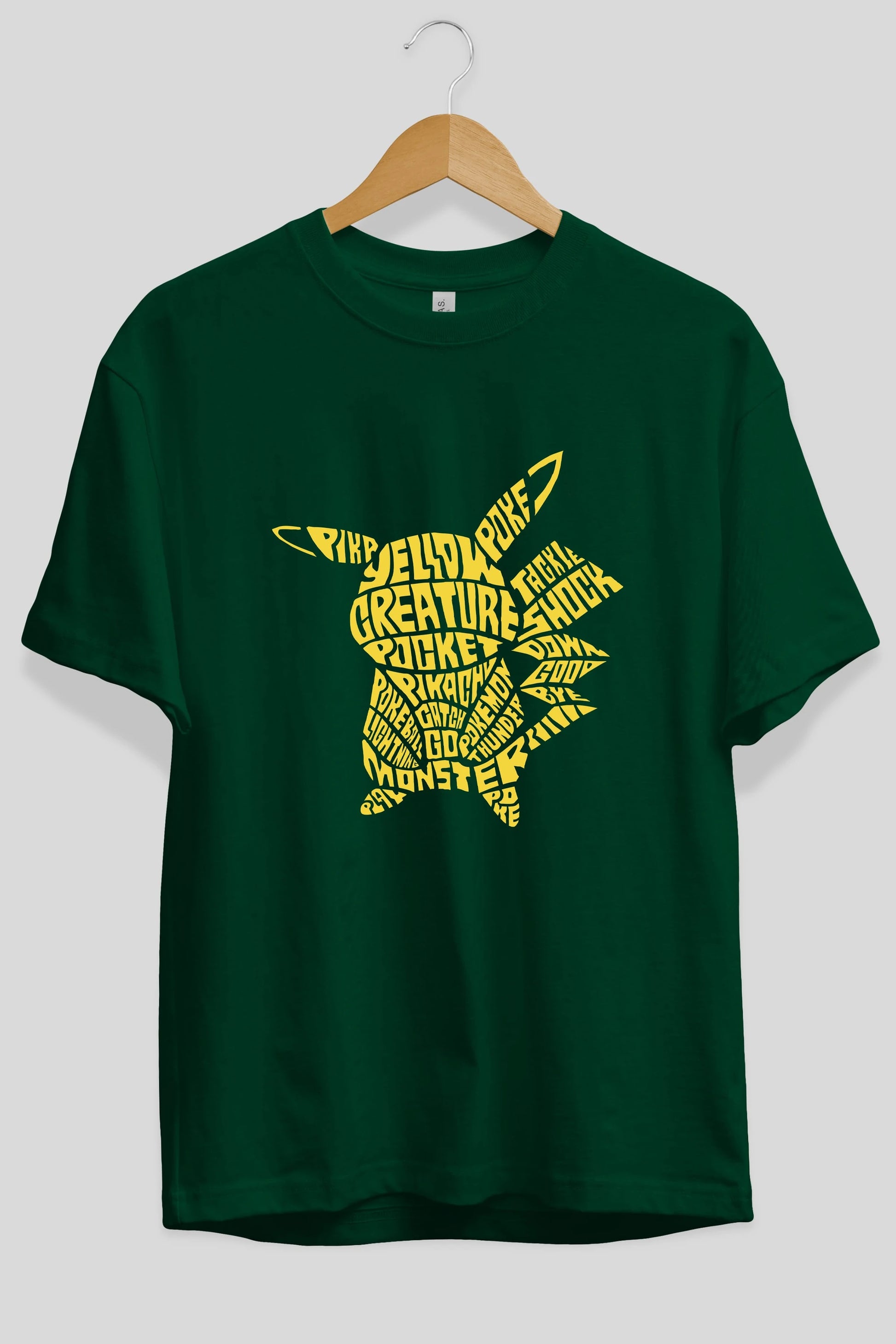 Pocket Monster Ön Baskılı Oversize t-shirt %100 pamuk Erkek Kadın Unisex