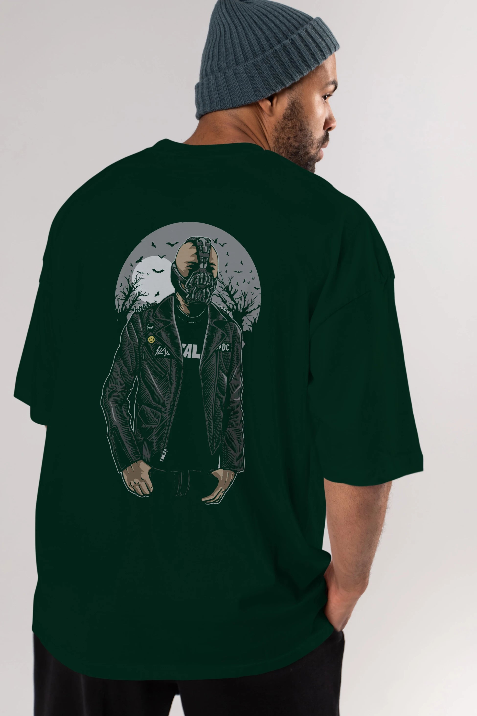 Bane Arka Baskılı Oversize t-shirt Erkek Kadın Unisex %100 Pamuk
