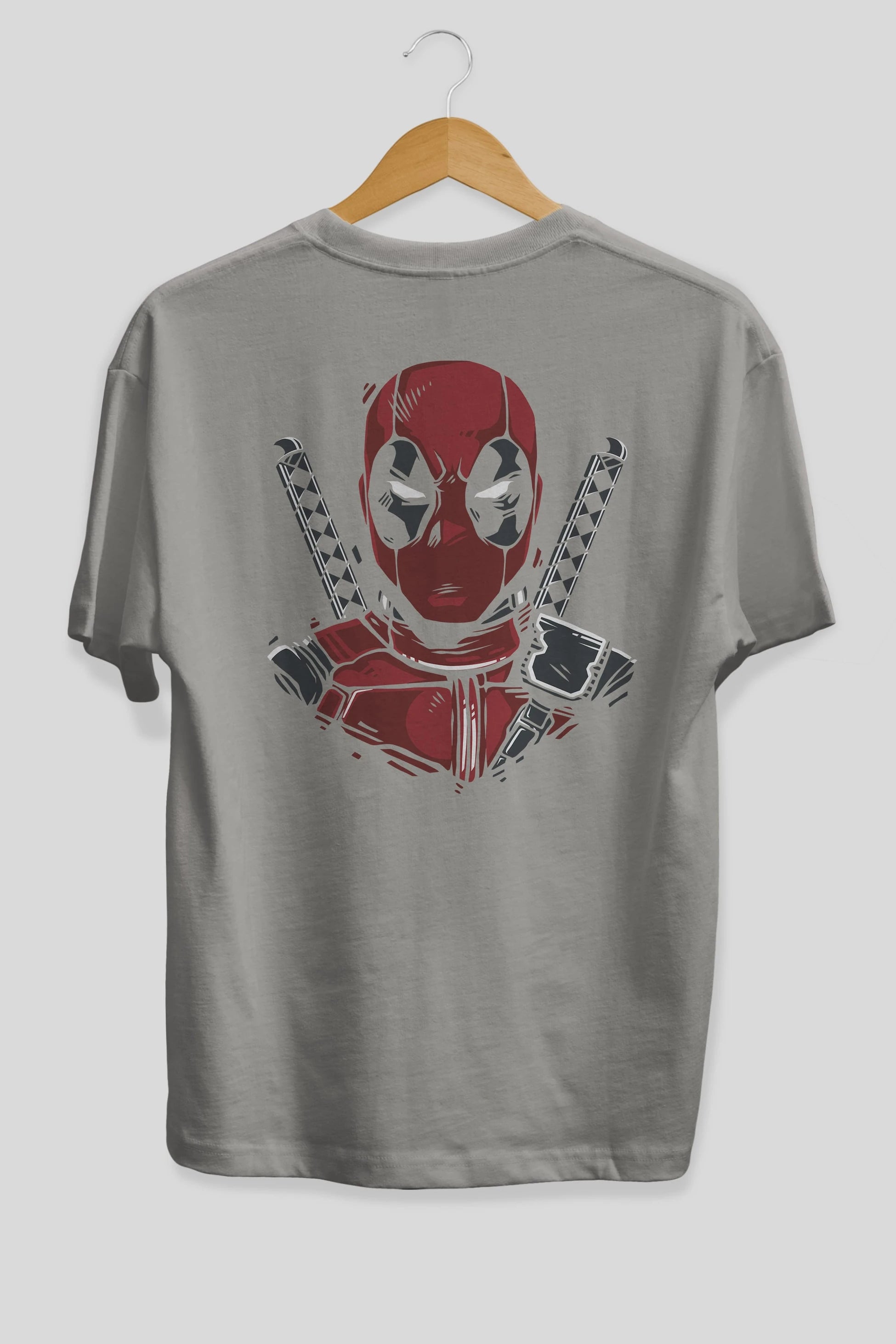 Deadpool (4) Arka Baskılı Oversize t-shirt Erkek Kadın Unisex %100 Pamuk Bisiklet Yaka tişort
