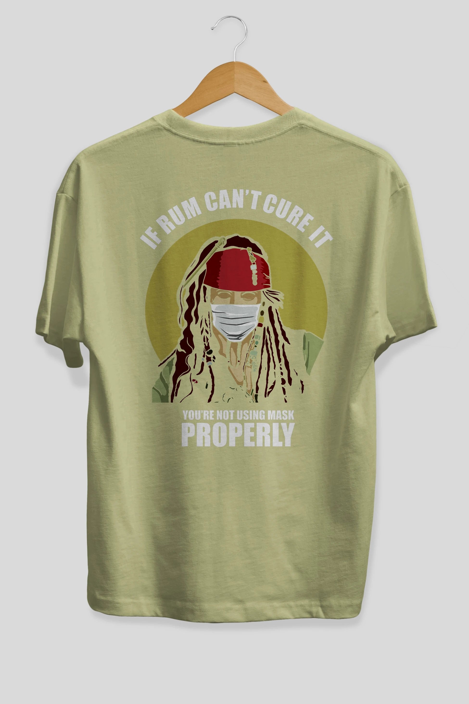 Pirates Maker Arka Baskılı Oversize t-shirt Erkek Kadın Unisex %100 Pamuk tişort