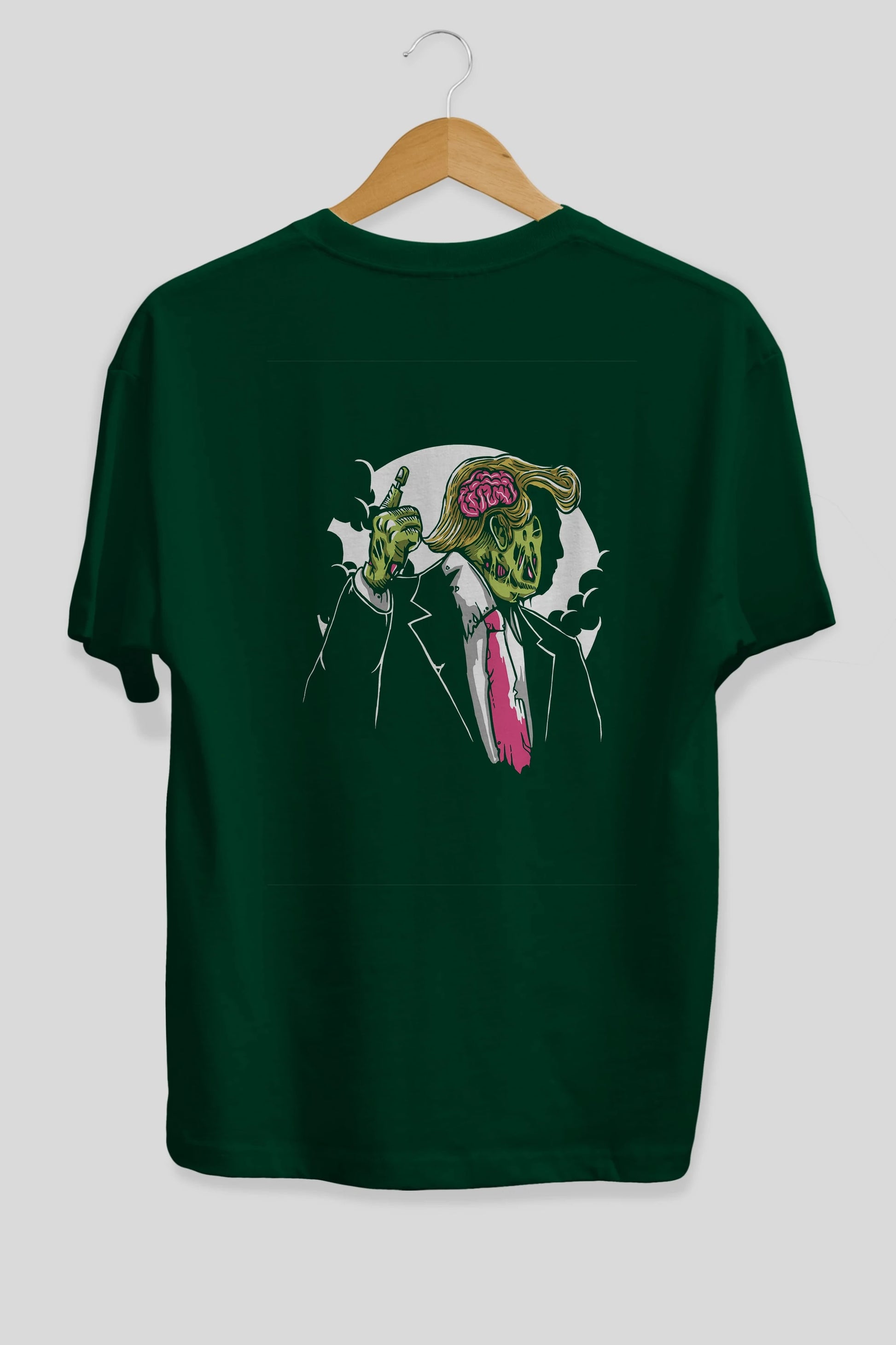 Make Zombie Great Again Arka Baskılı Oversize t-shirt Erkek Kadın Unisex %100 Pamuk