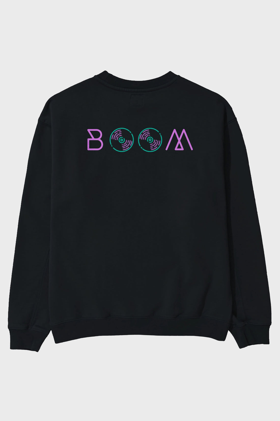 Boom 2 Arka Baskılı Oversize Sweatshirt Erkek Kadın Unisex