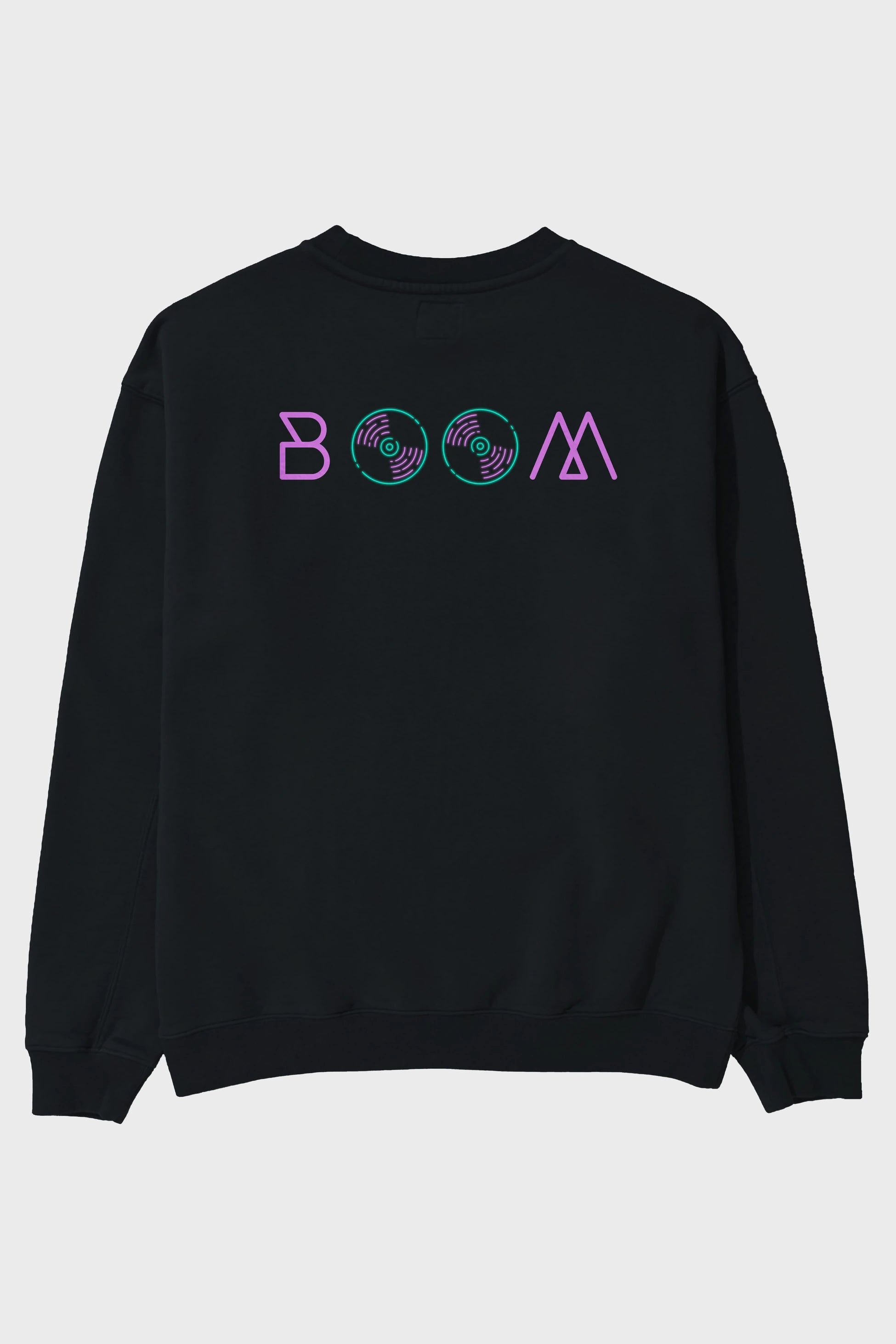 Boom 2 Arka Baskılı Oversize Sweatshirt Erkek Kadın Unisex