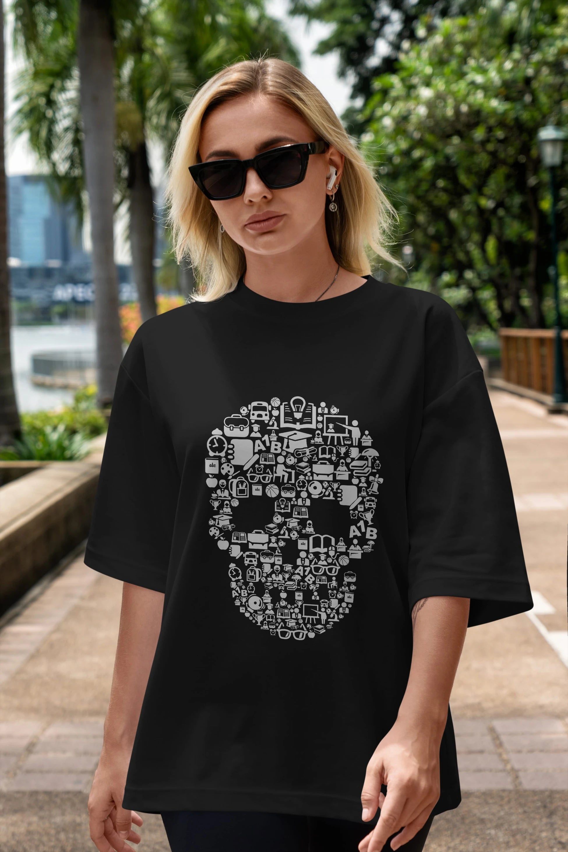 Dead  School Ön Baskılı Oversize t-shirt %100 pamuk Erkek Kadın Unisex