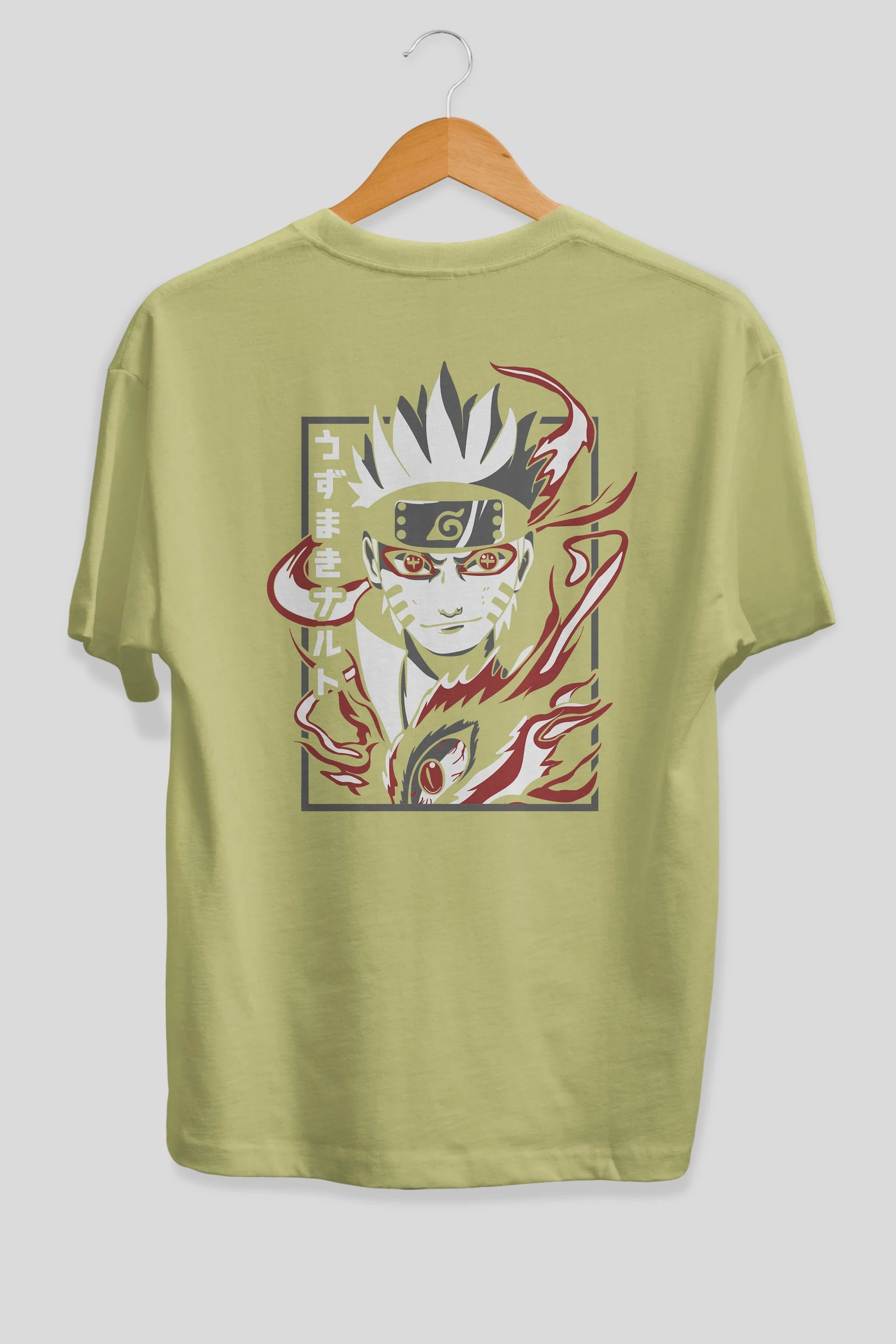 NarutoMod Anime Arka Baskılı Oversize t-shirt Erkek Kadın Unisex