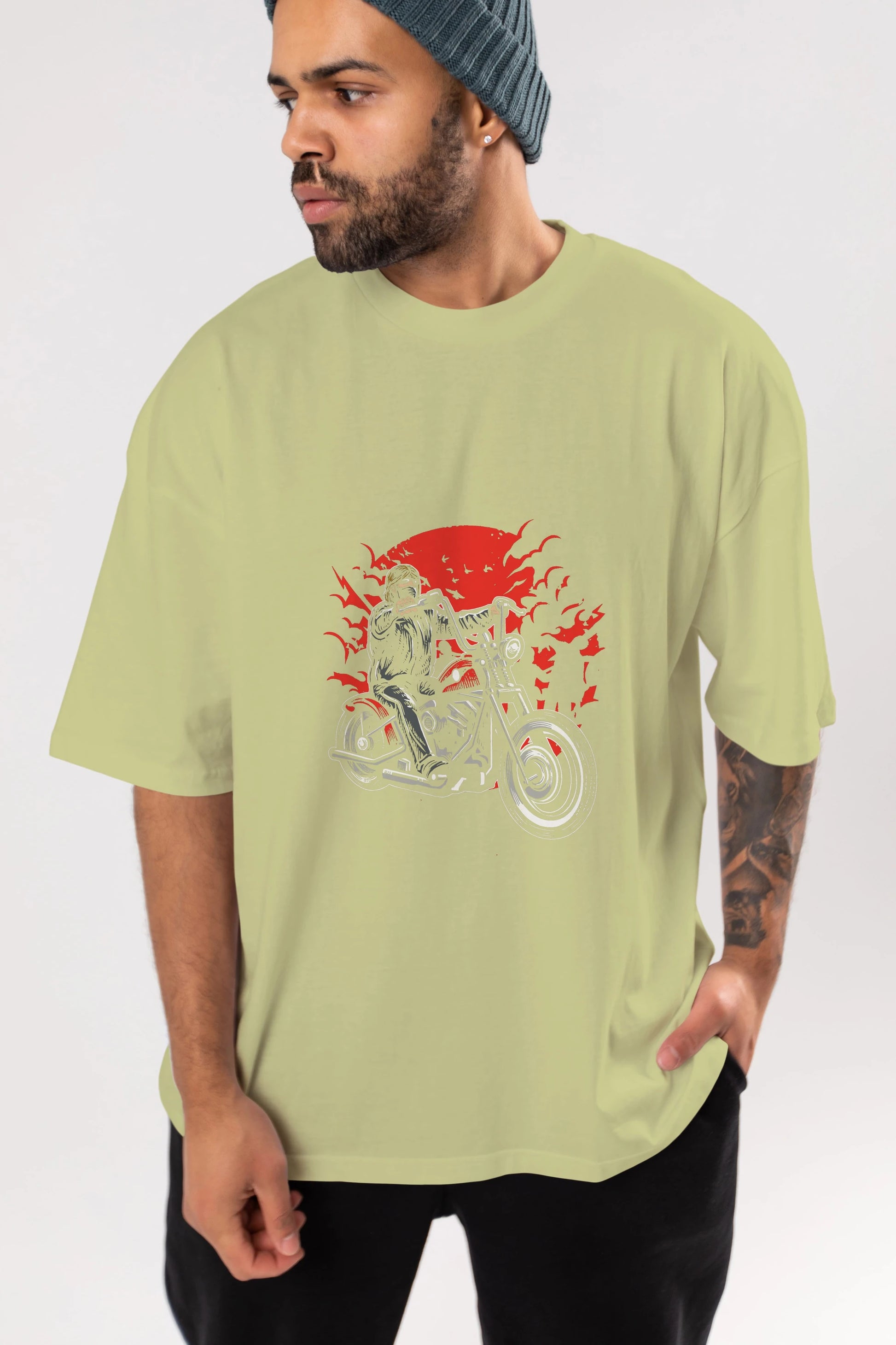Zombie Slayer Ön Baskılı Oversize t-shirt Erkek Kadın Unisex %100 Pamuk tişort