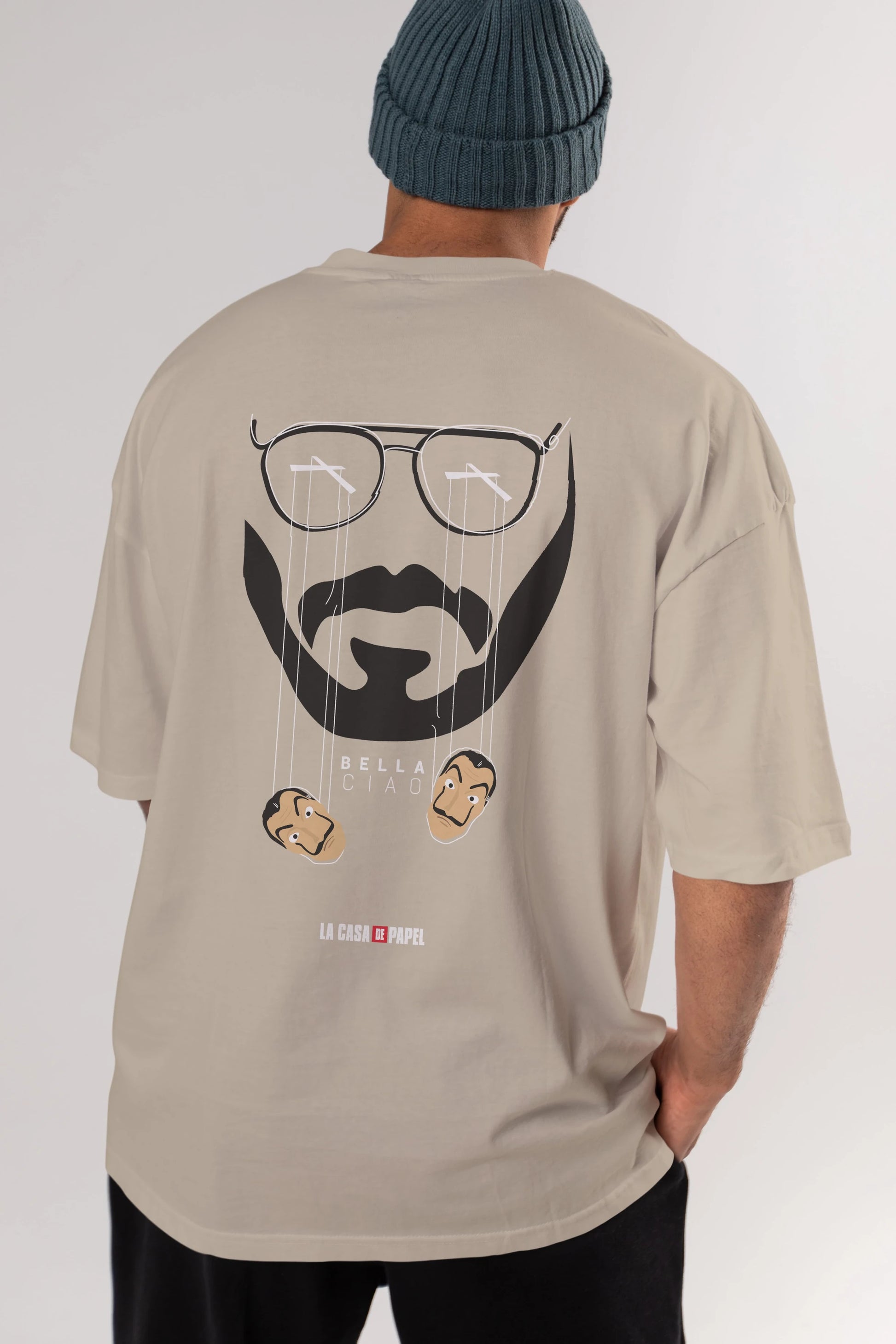 La Casa De Papel (11) Arka Baskılı Oversize t-shirt Erkek Kadın Unisex %100 Pamuk Bisiklet Yaka tişort
