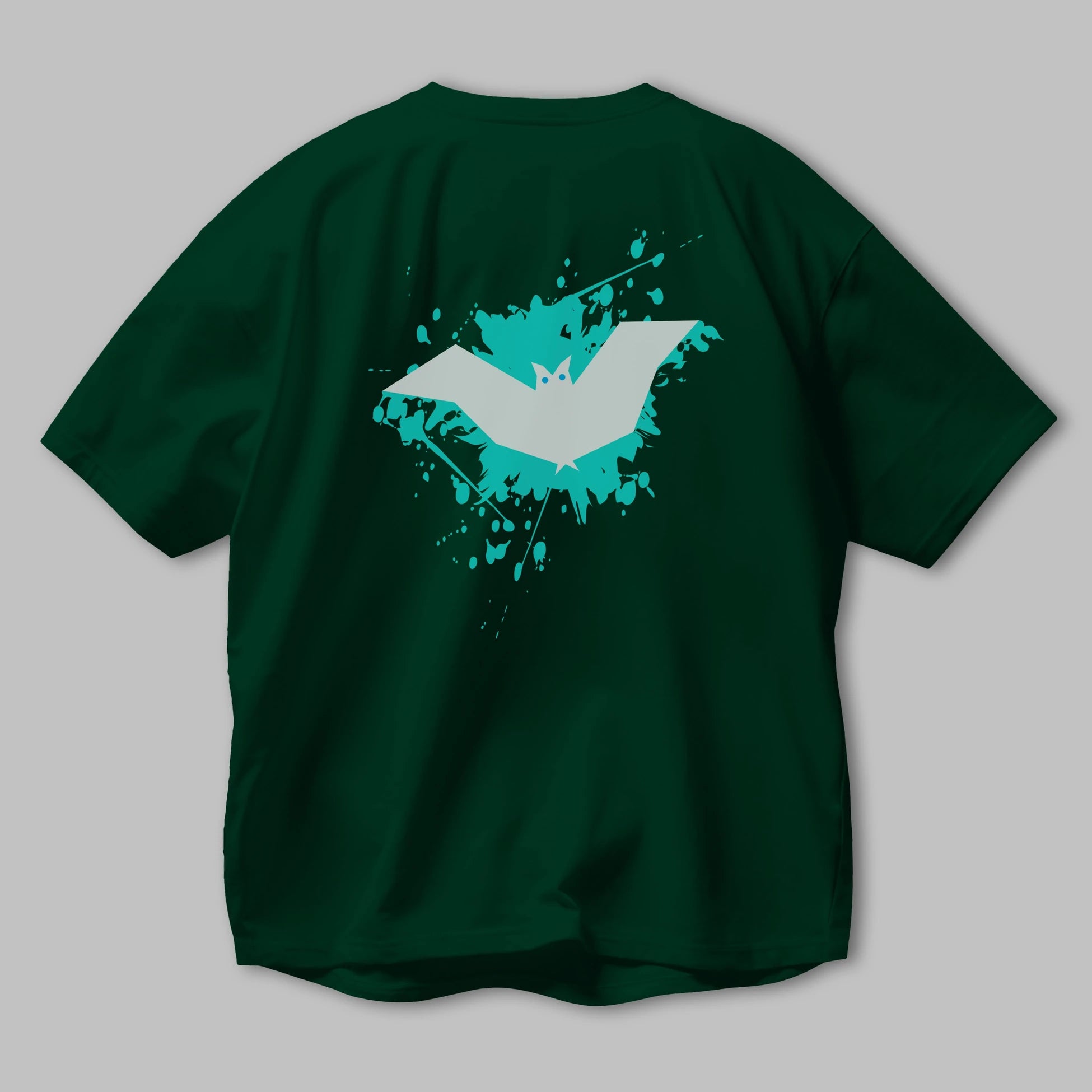 Halloween Arka Baskılı Oversize t-shirt Erkek Kadın Unisex