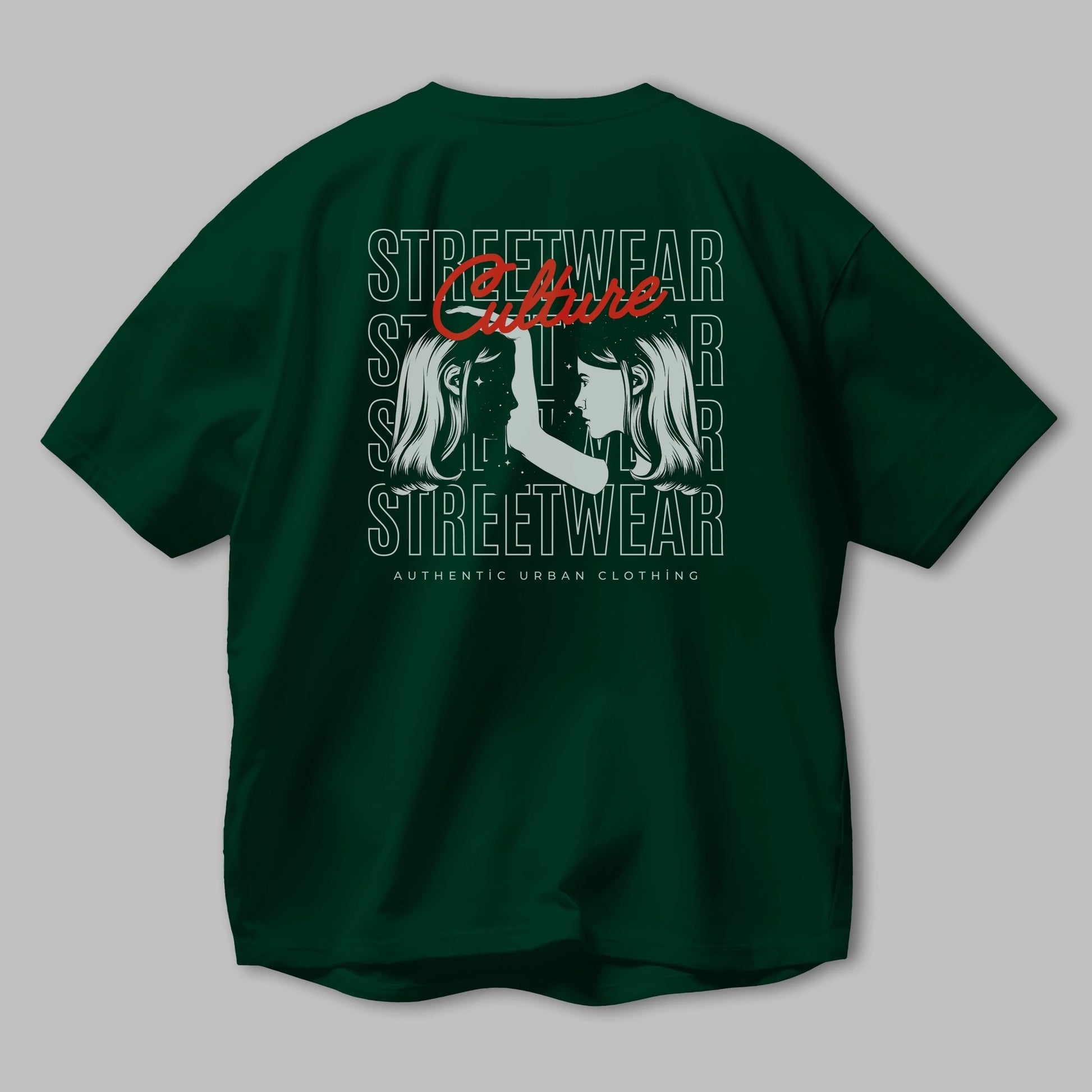 Culture Streetwear Yazılı Arka Baskılı Oversize t-shirt Erkek Kadın Unisex