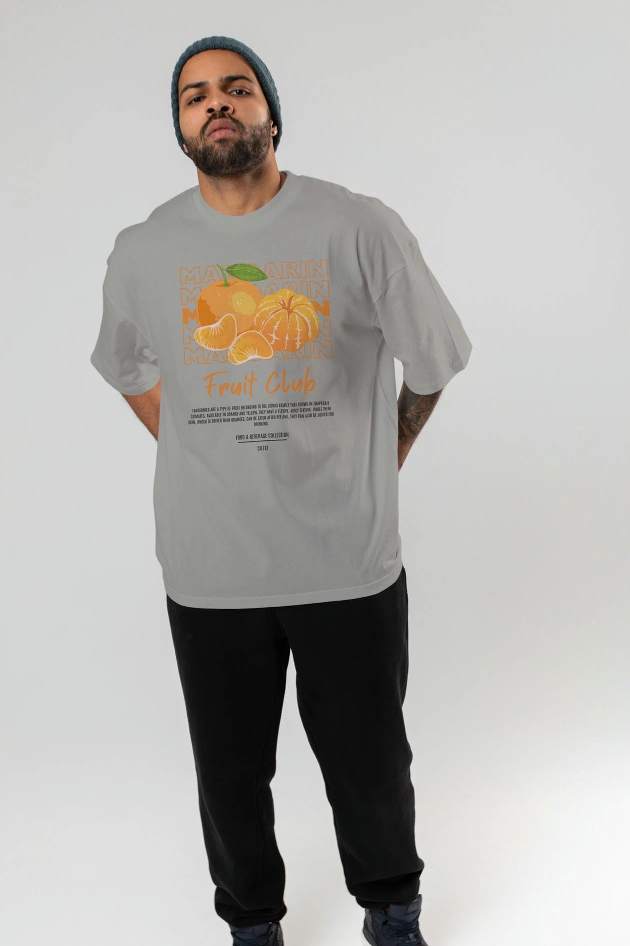 Mandarin Ön Baskılı Oversize t-shirt Erkek Kadın Pamuk Bisiklet Yaka tişort