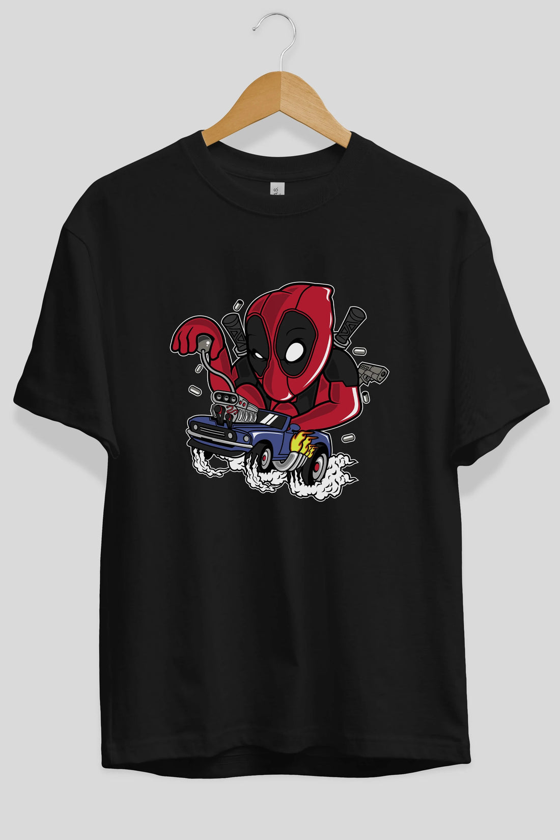 Deadpool (21) Ön Baskılı Oversize t-shirt Erkek Kadın Unisex %100 Pamuk Bisiklet Yaka tişort