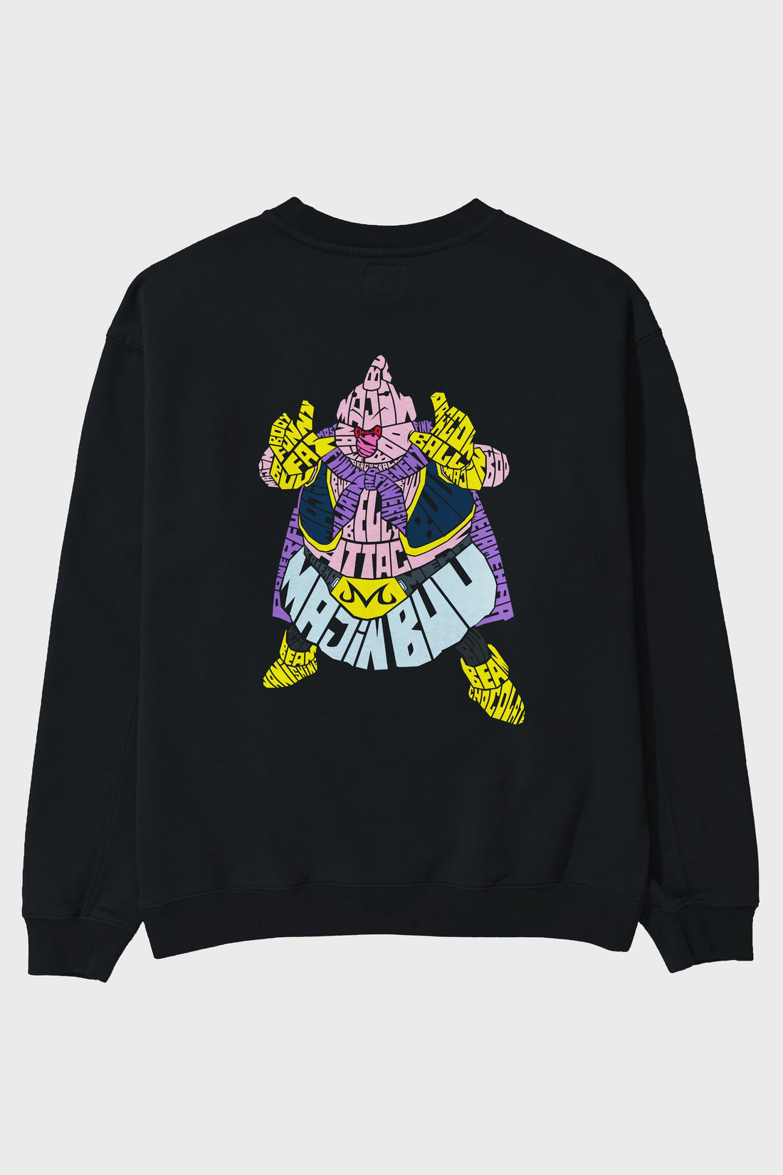 Majin Buu Arka Baskılı Oversize Sweatshirt Erkek Kadın Unisex