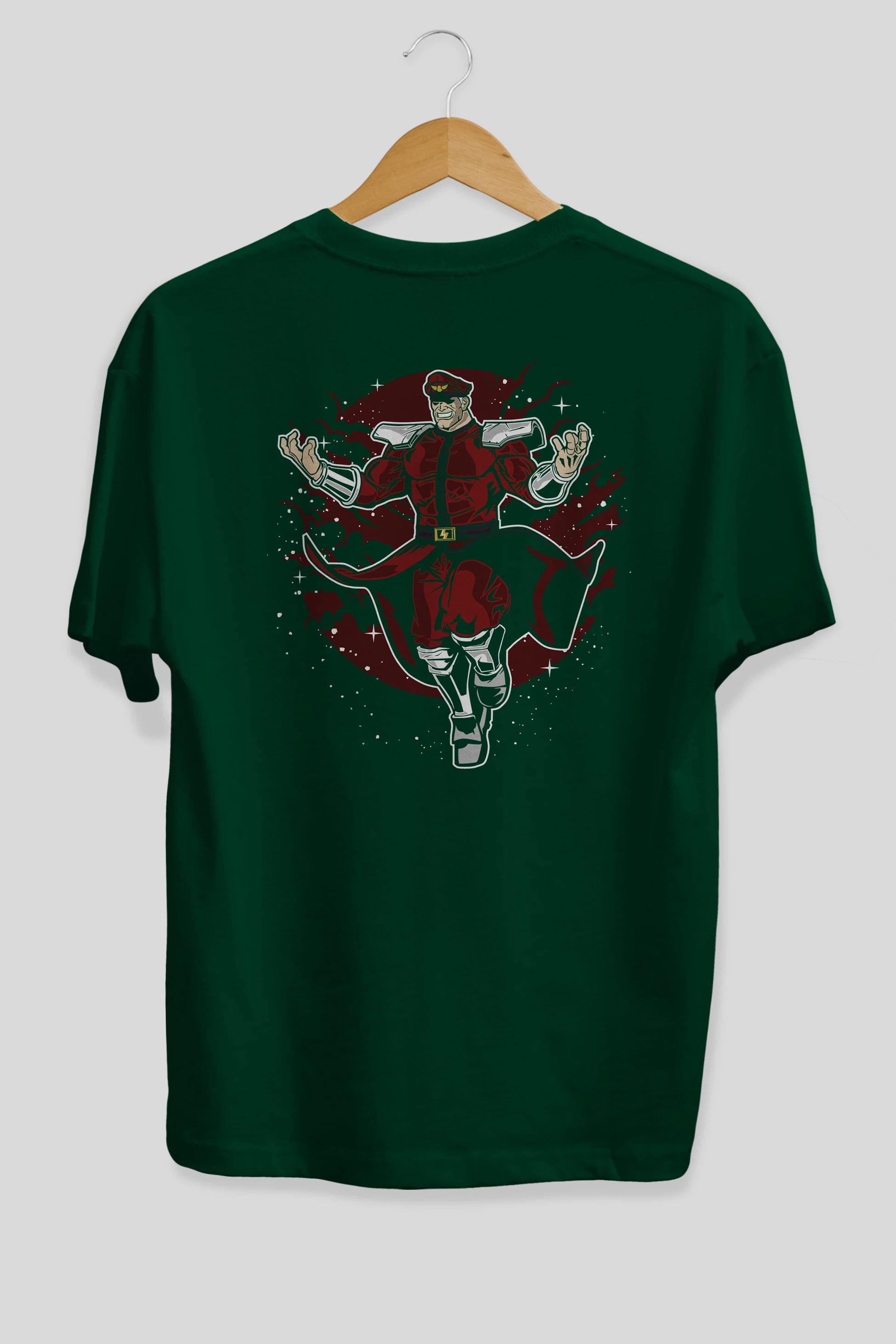 M BISON Arka Baskılı Oversize t-shirt Erkek Kadın Unisex %100 Pamuk
