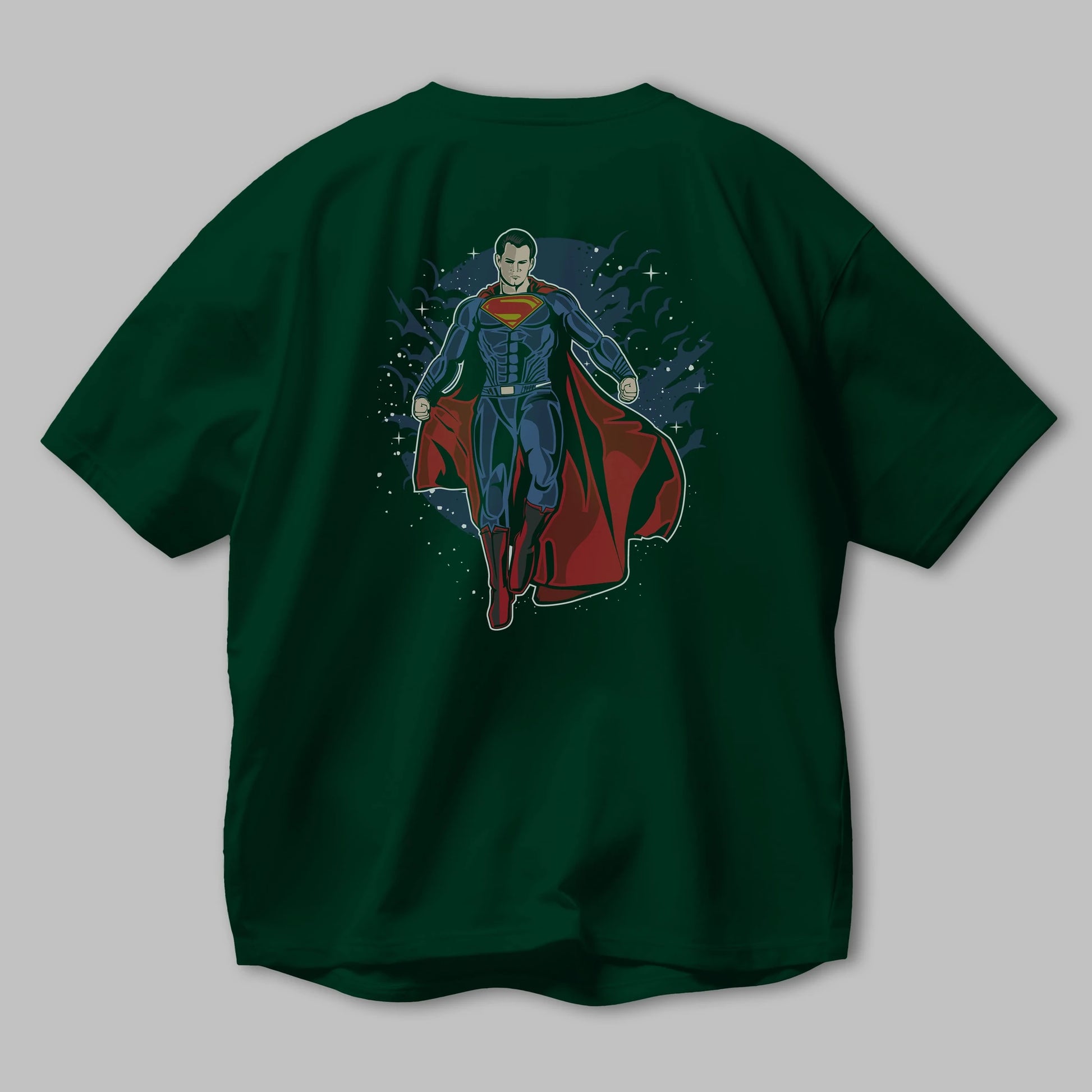 SUPERMAN Arka Baskılı Oversize t-shirt Erkek Kadın Unisex %100 Pamuk