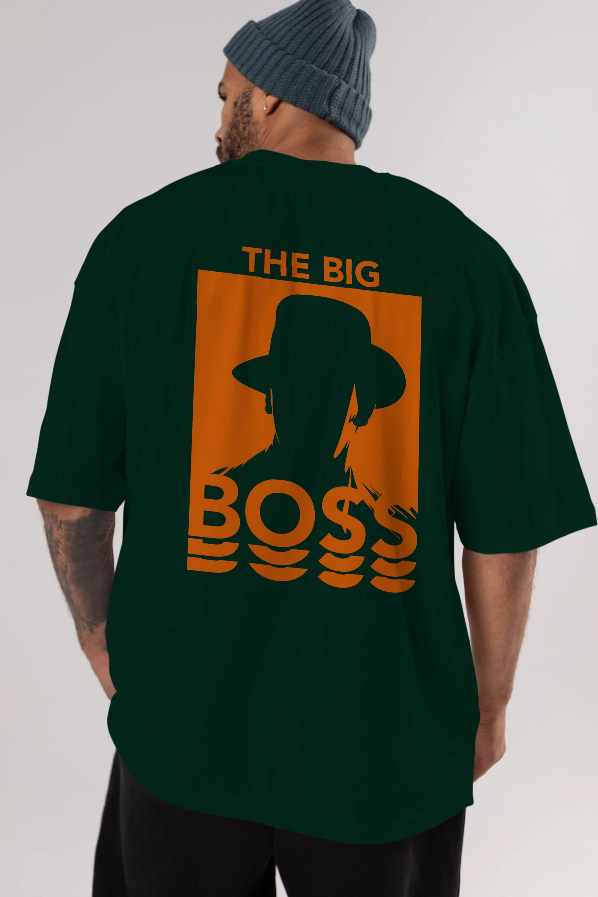 The Big Boss Arka Baskılı Oversize t-shirt Erkek Kadın Unisex